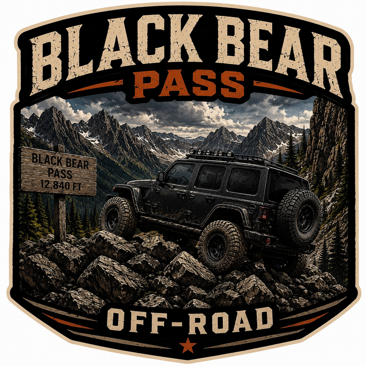 Black Bear Pass Offroad Decal