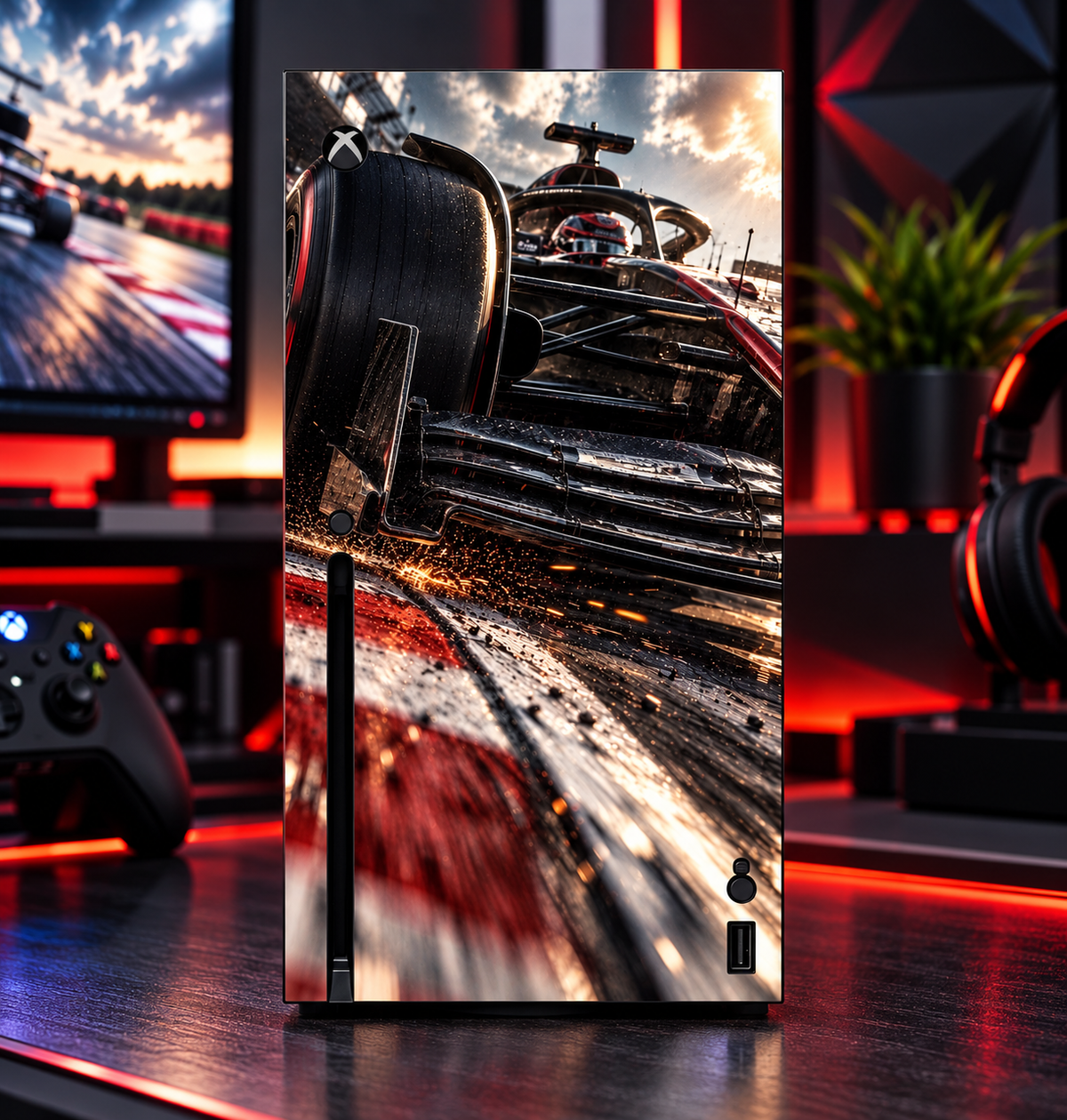 Formula Racing Vinyl Skin for Xbox Series X