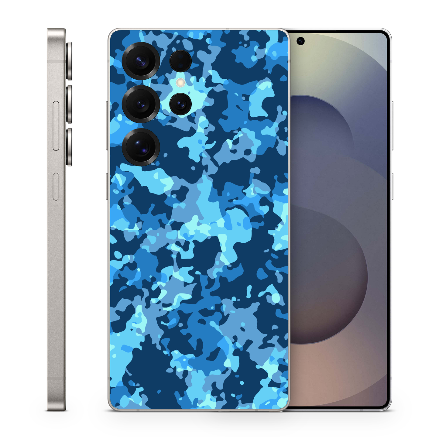 Vinyl Wrap Skin Blue Camo Compatible With Samsung Galaxy S Ultra