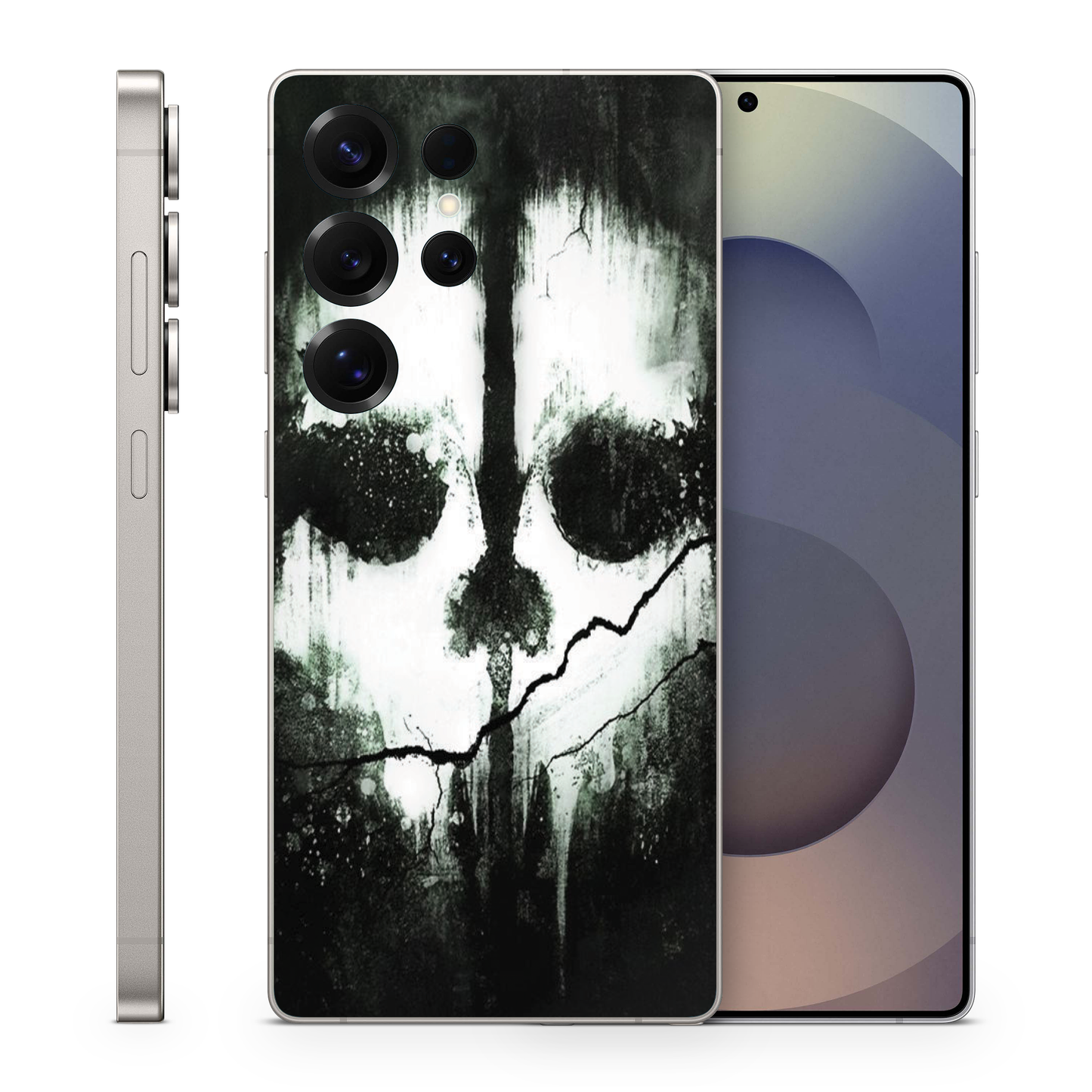 Vinyl Wrap Skin Ghost COD Compatible With Samsung Galaxy S Ultra