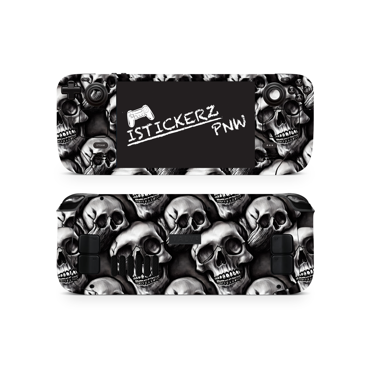 Skulls Vinyl Wrap Skin Compatible with Steam Deck OLED