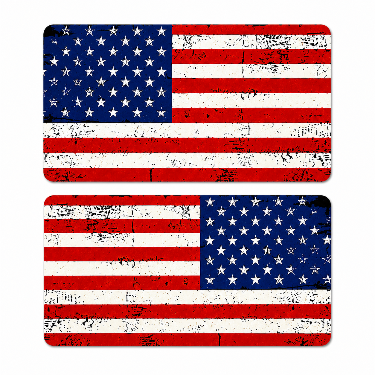 American Flag 2 Decal Patriotic Vinyl Sticker for Cars, Trucks & Vehicle Windows
