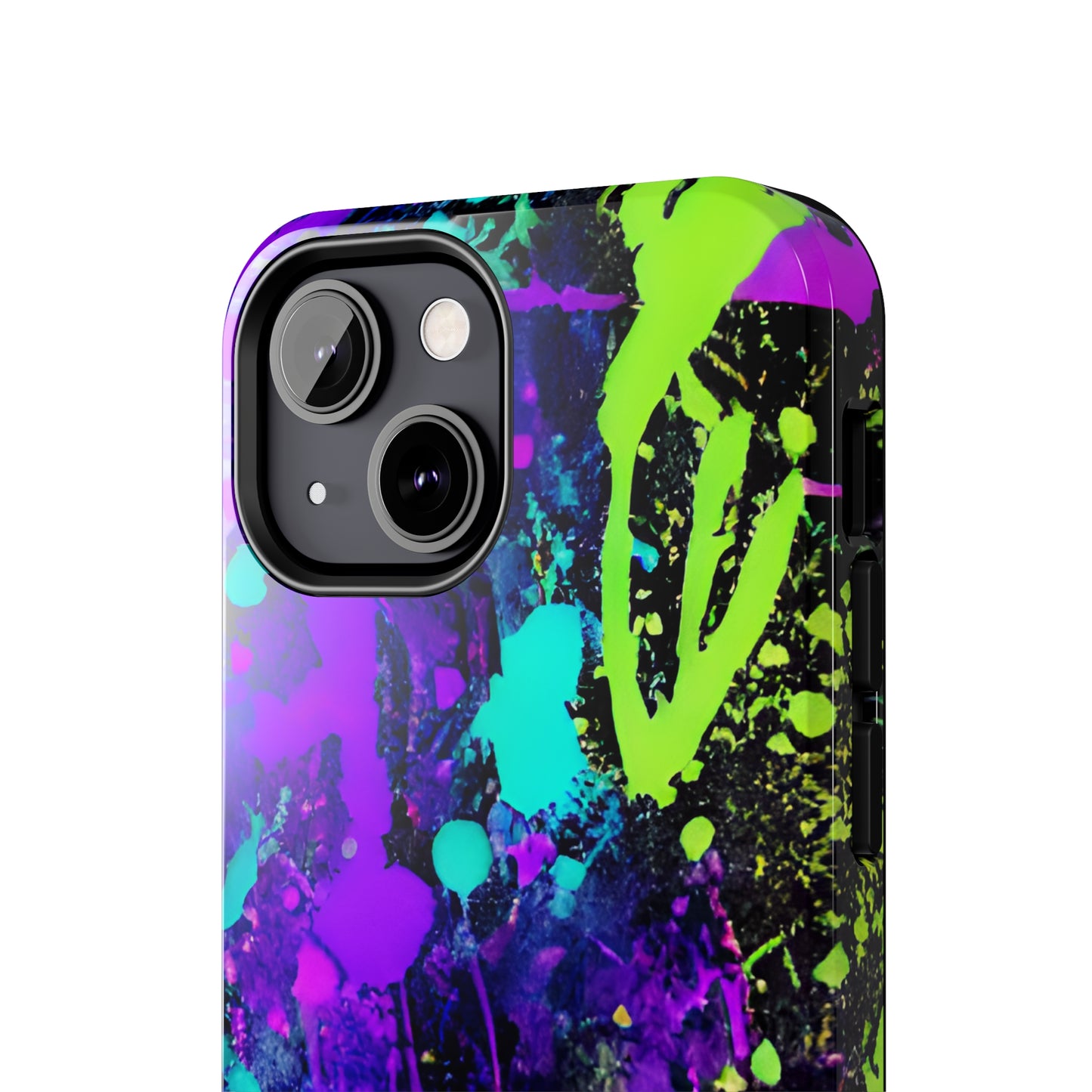 Tough Phone Cases Neon Paint