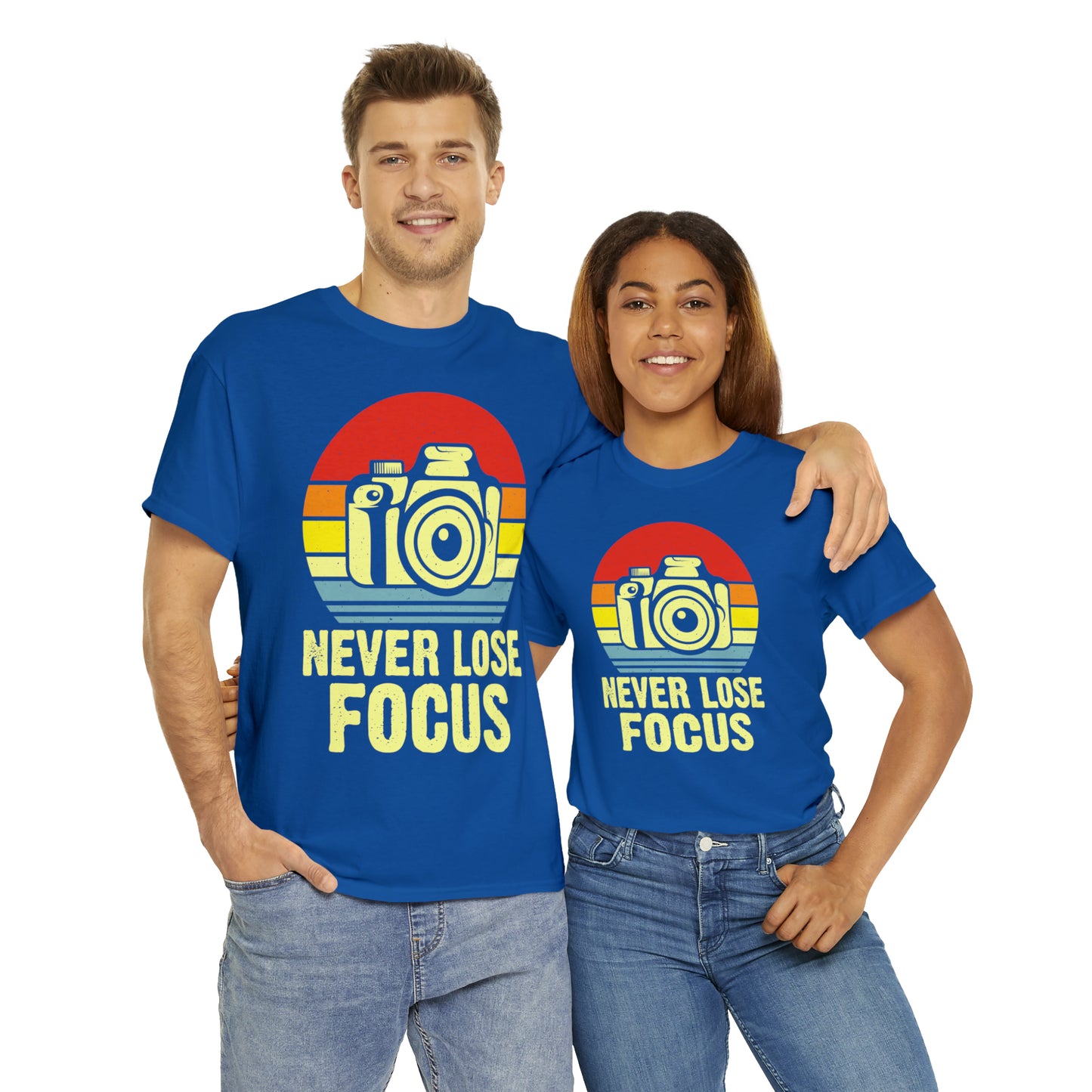 Never Lose Focus Photography Heavy Cotton Tee