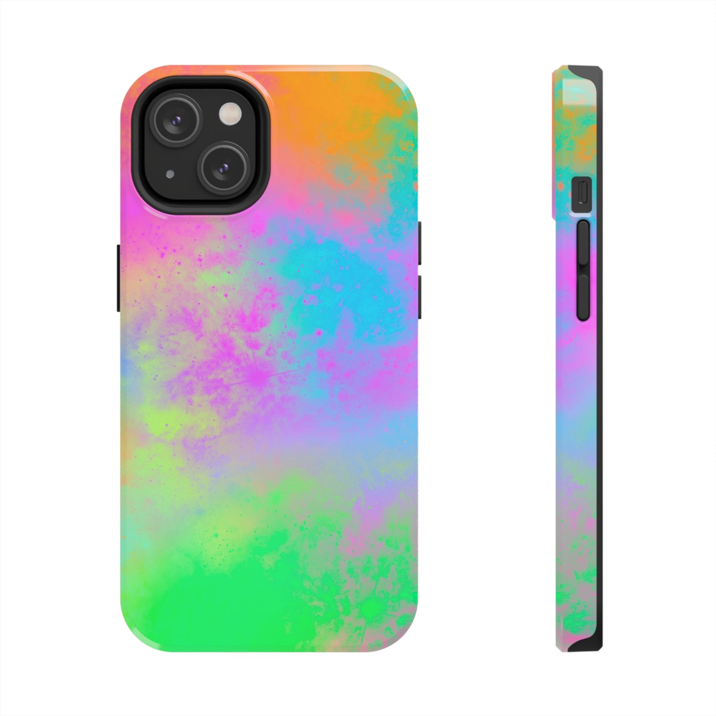 Neon Galaxy Tough Phone Cases