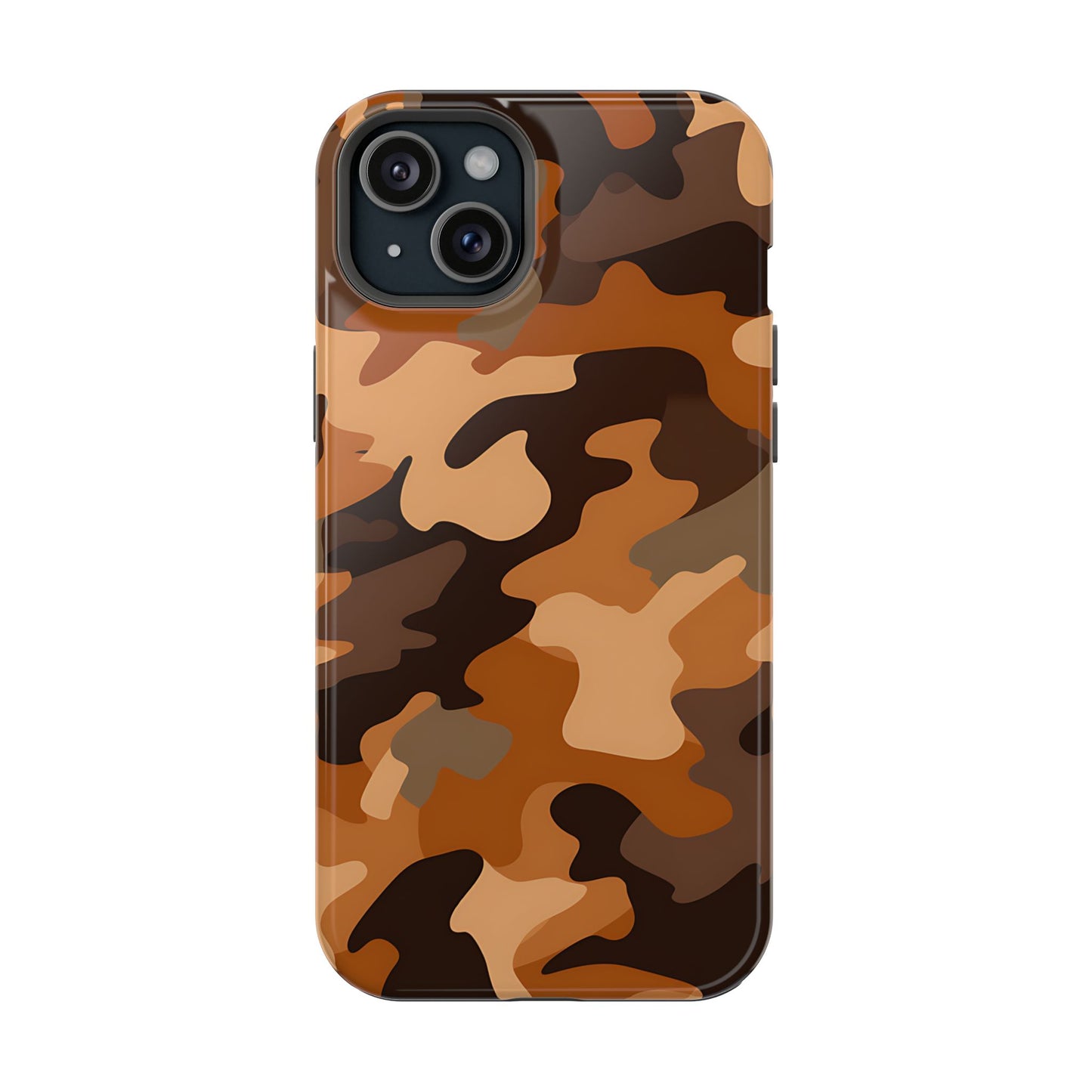 Camo Magnetic Impact Phone Case — Rugged Brown Camouflage iPhone Cover