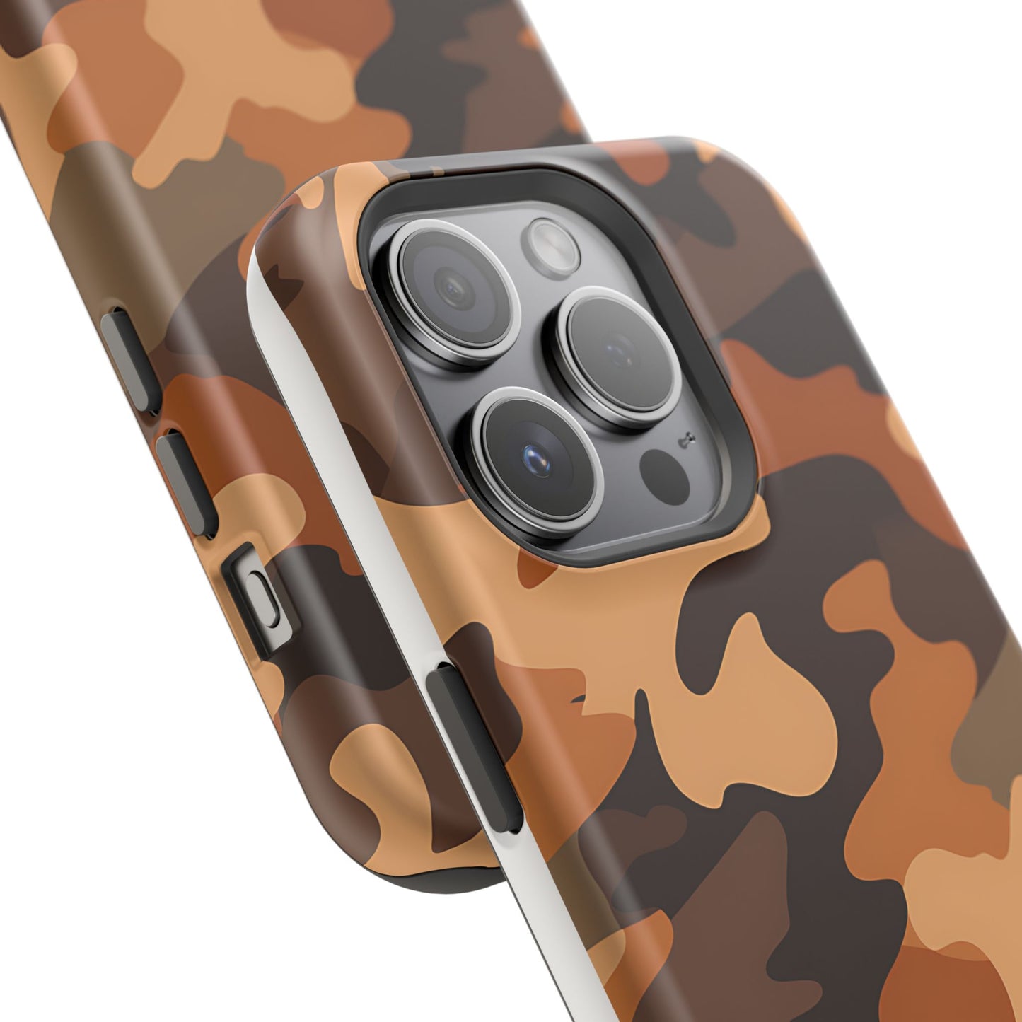 Camo Magnetic Impact Phone Case — Rugged Brown Camouflage iPhone Cover