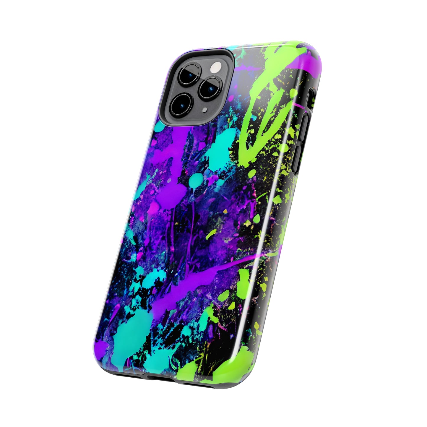 Tough Phone Cases Neon Paint