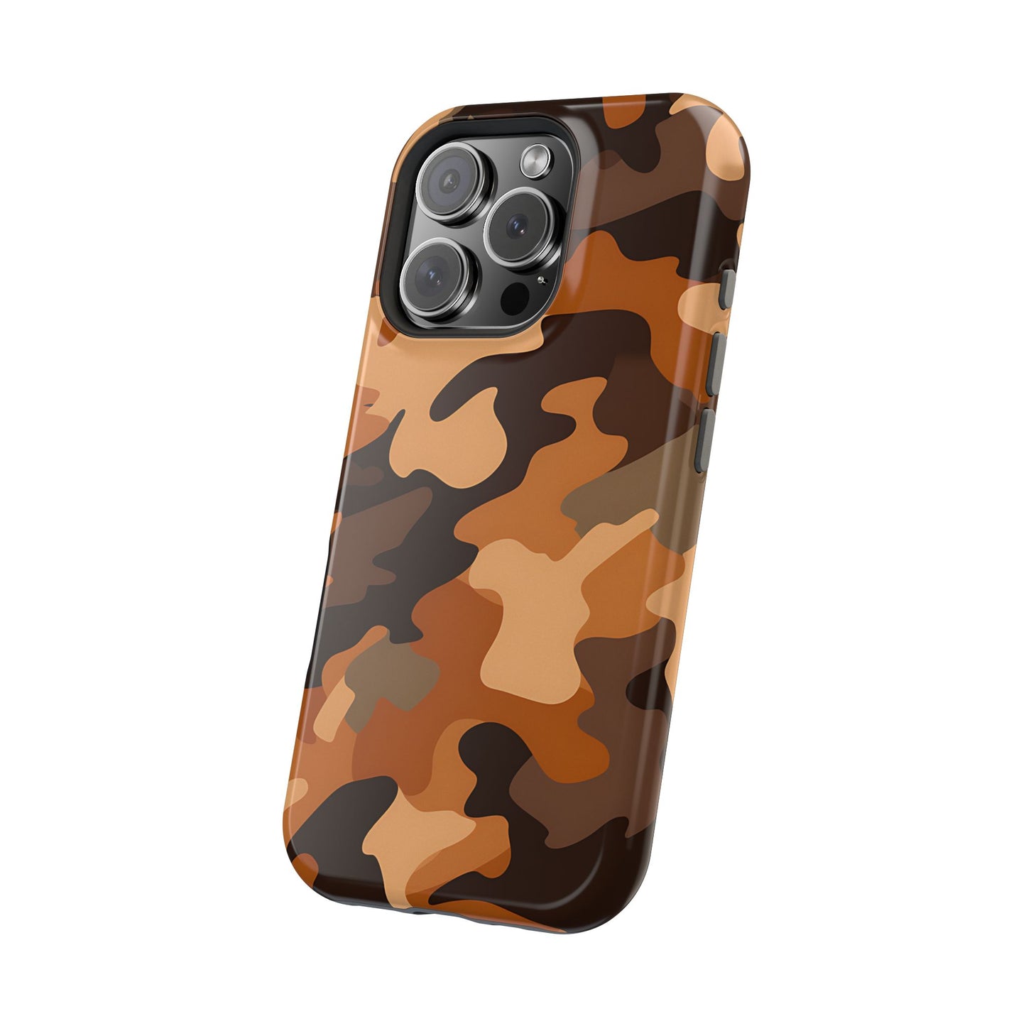 Camo Magnetic Impact Phone Case — Rugged Brown Camouflage iPhone Cover
