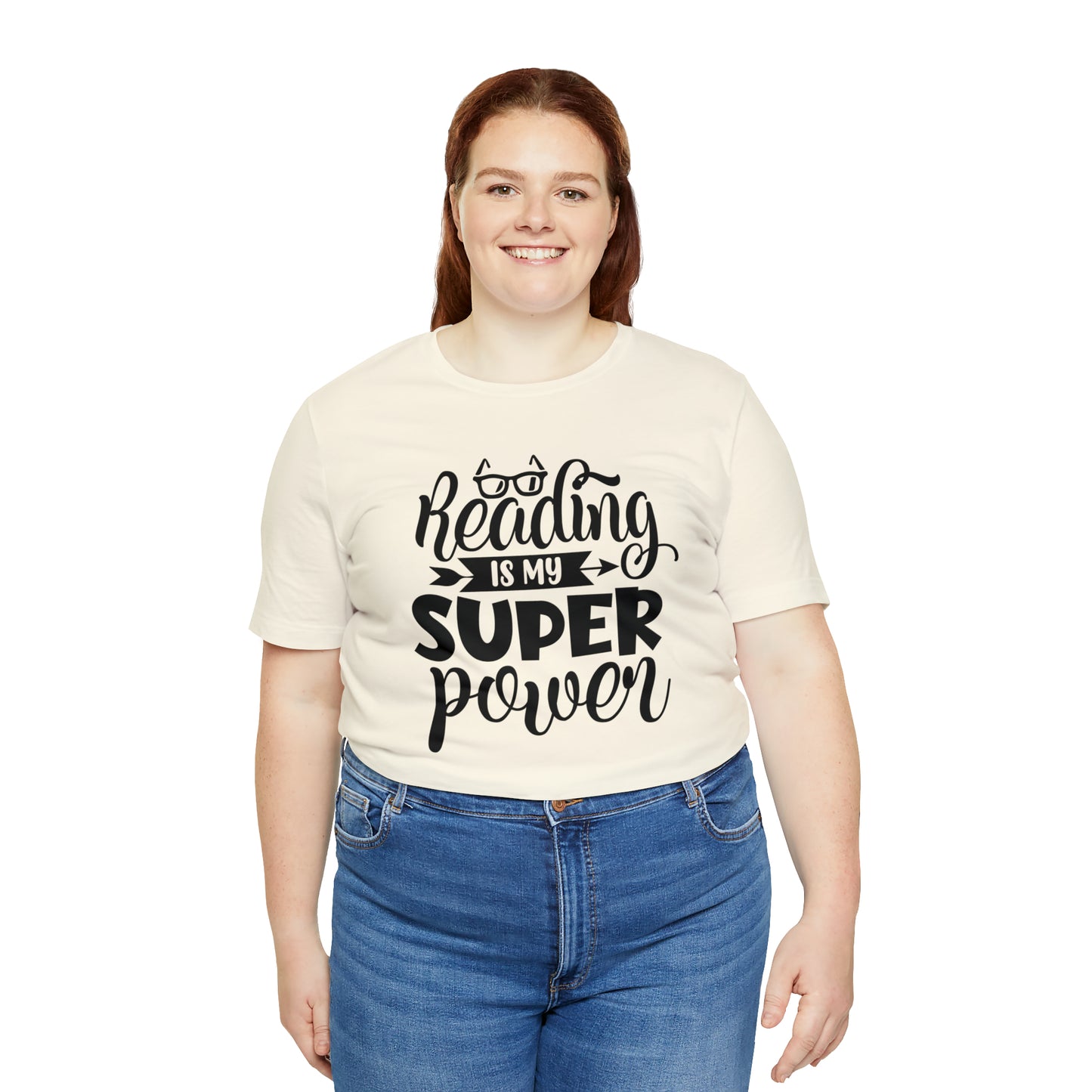 Reading Is My Super Power Short Sleeve Tee