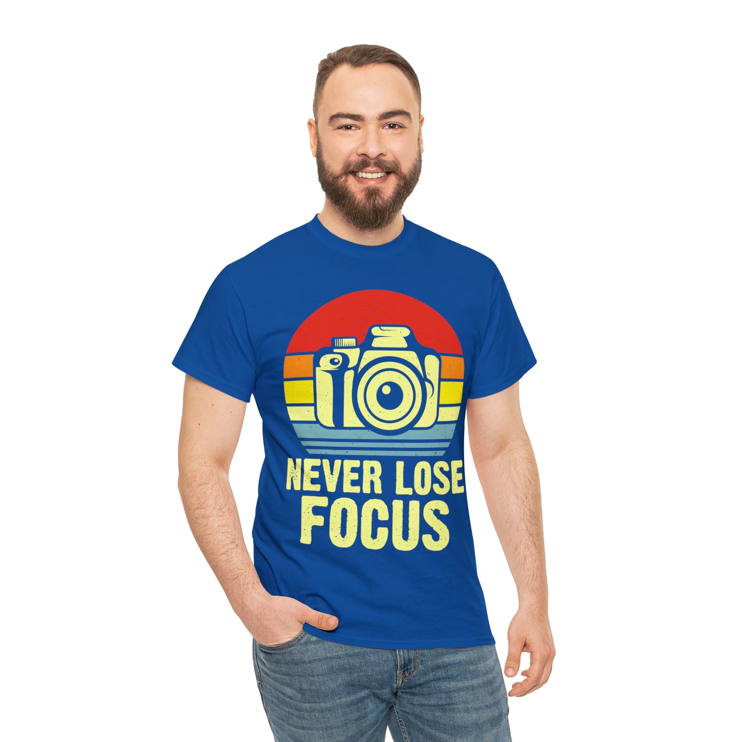 Never Lose Focus Photography Heavy Cotton Tee