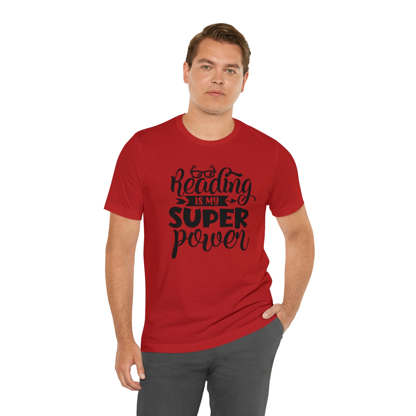 Reading Is My Super Power Short Sleeve Tee