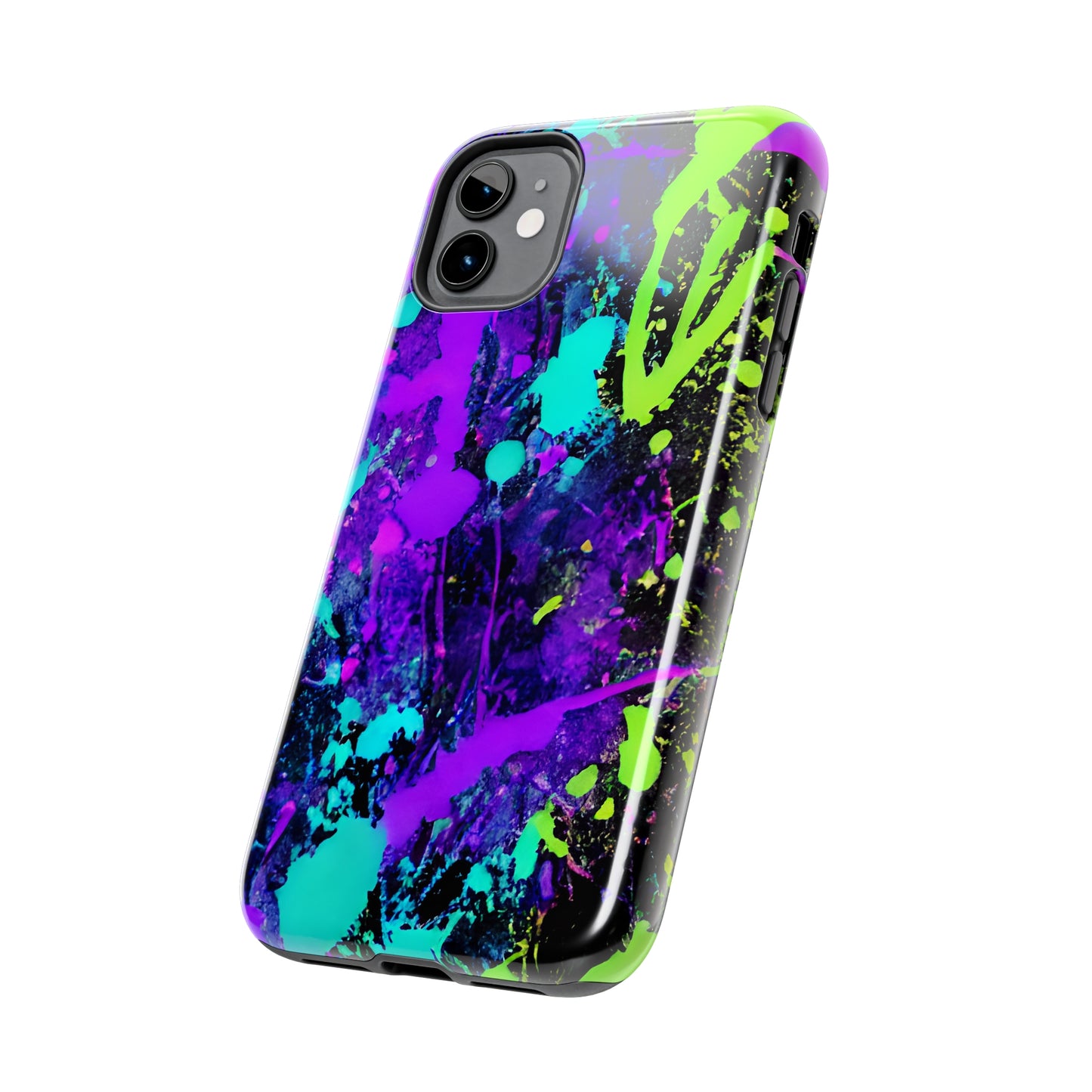 Tough Phone Cases Neon Paint