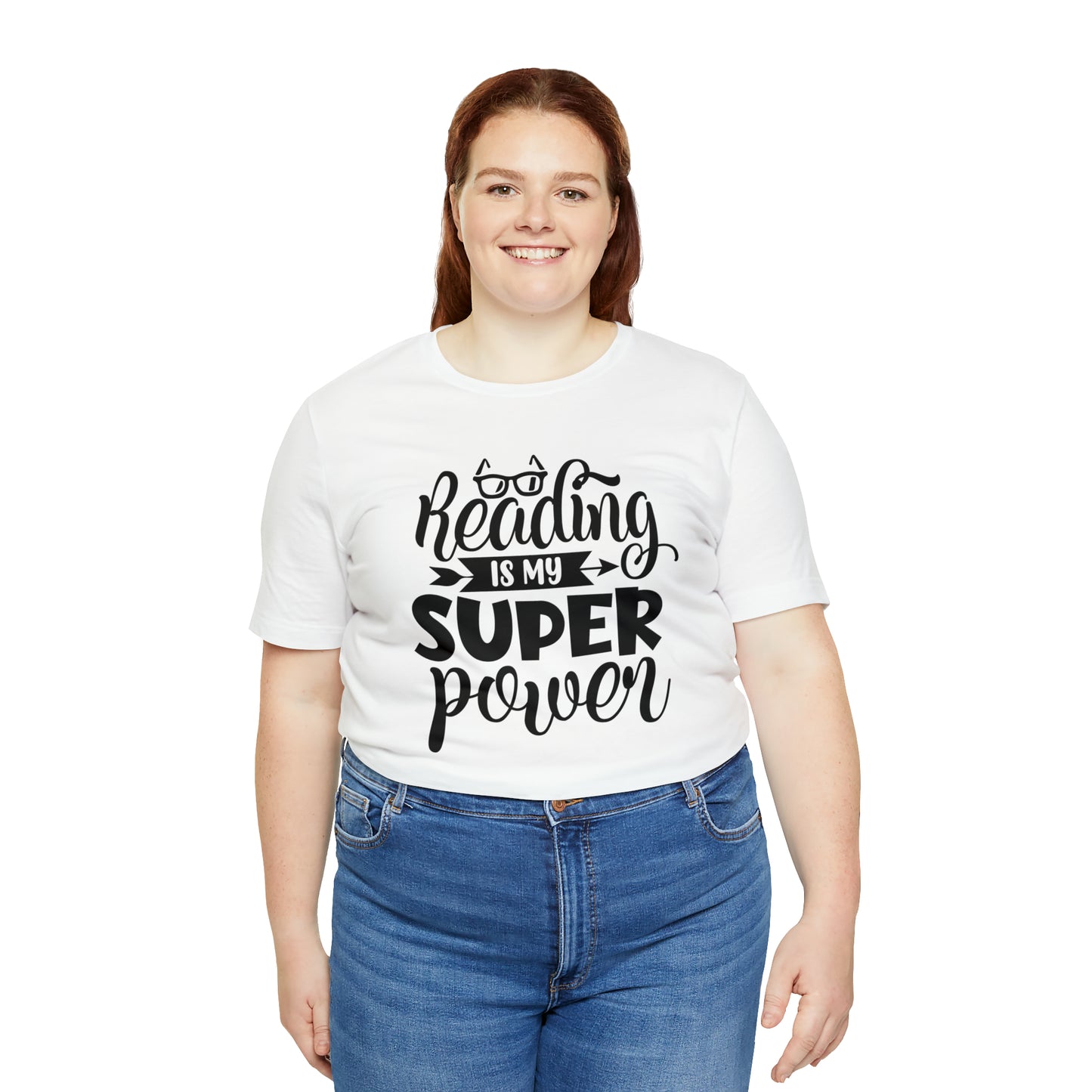 Reading Is My Super Power Short Sleeve Tee