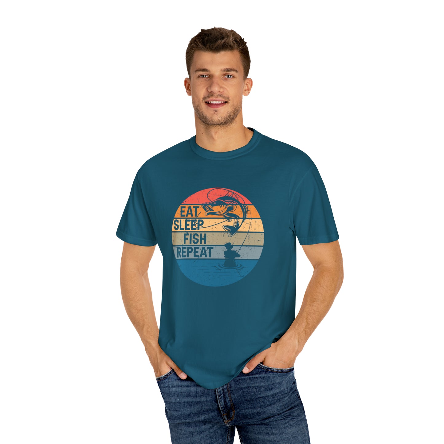Eat Sleep Fish Repeat T-shirt
