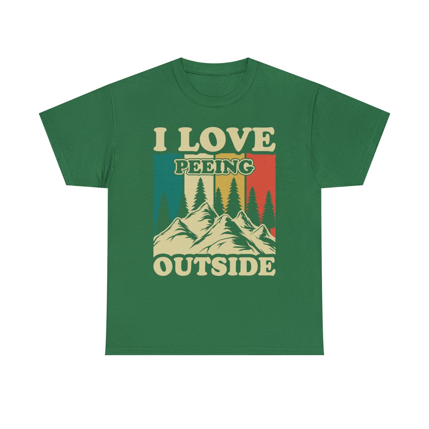 Retro Vintage Camping T-Shirt I Love Peeing Outside