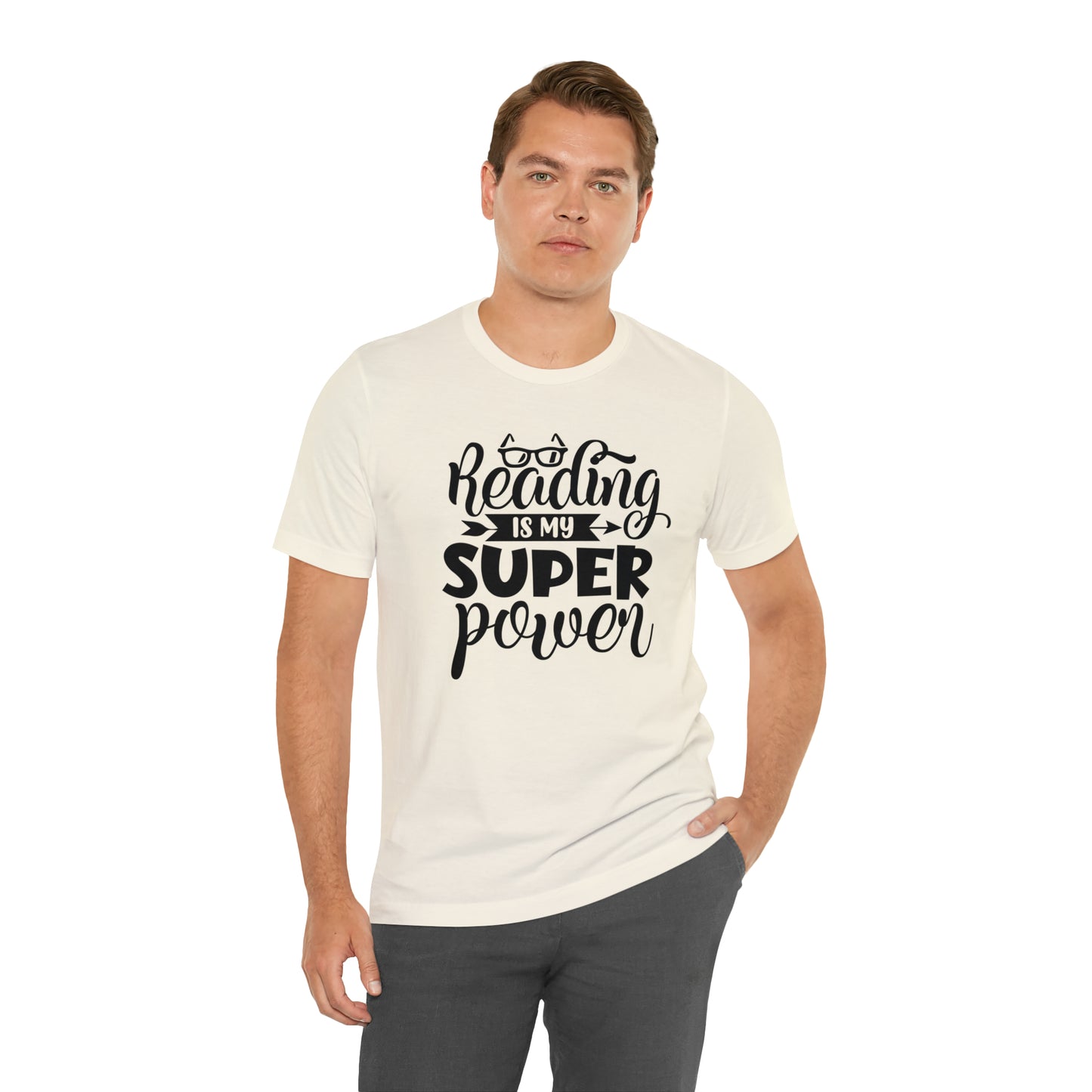 Reading Is My Super Power Short Sleeve Tee