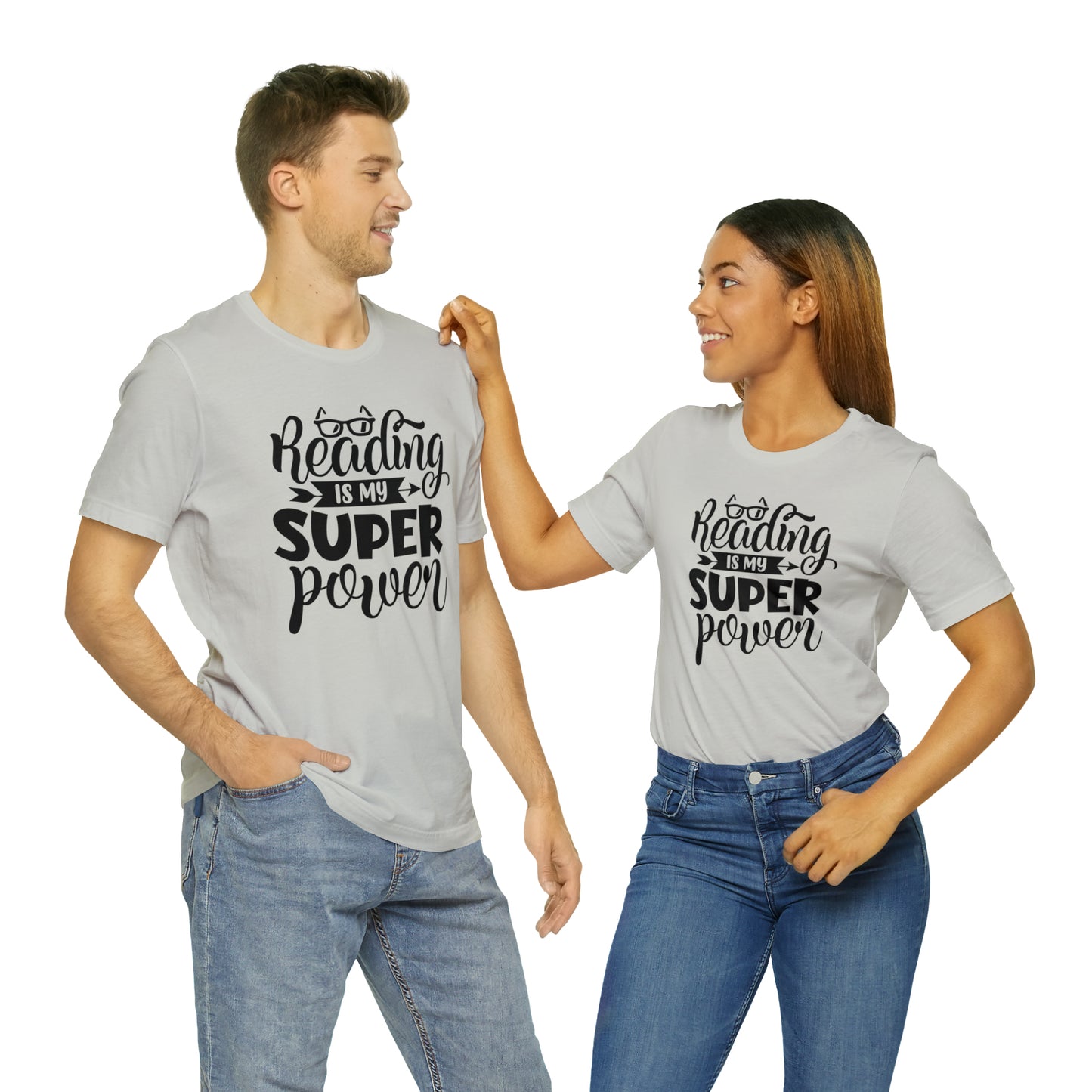 Reading Is My Super Power Short Sleeve Tee
