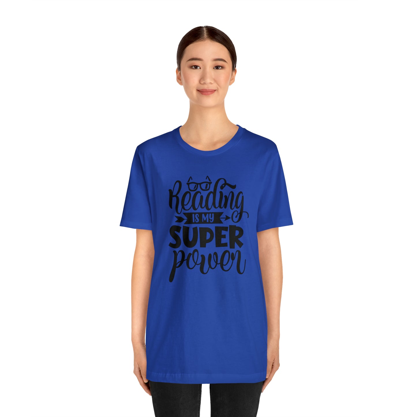 Reading Is My Super Power Short Sleeve Tee