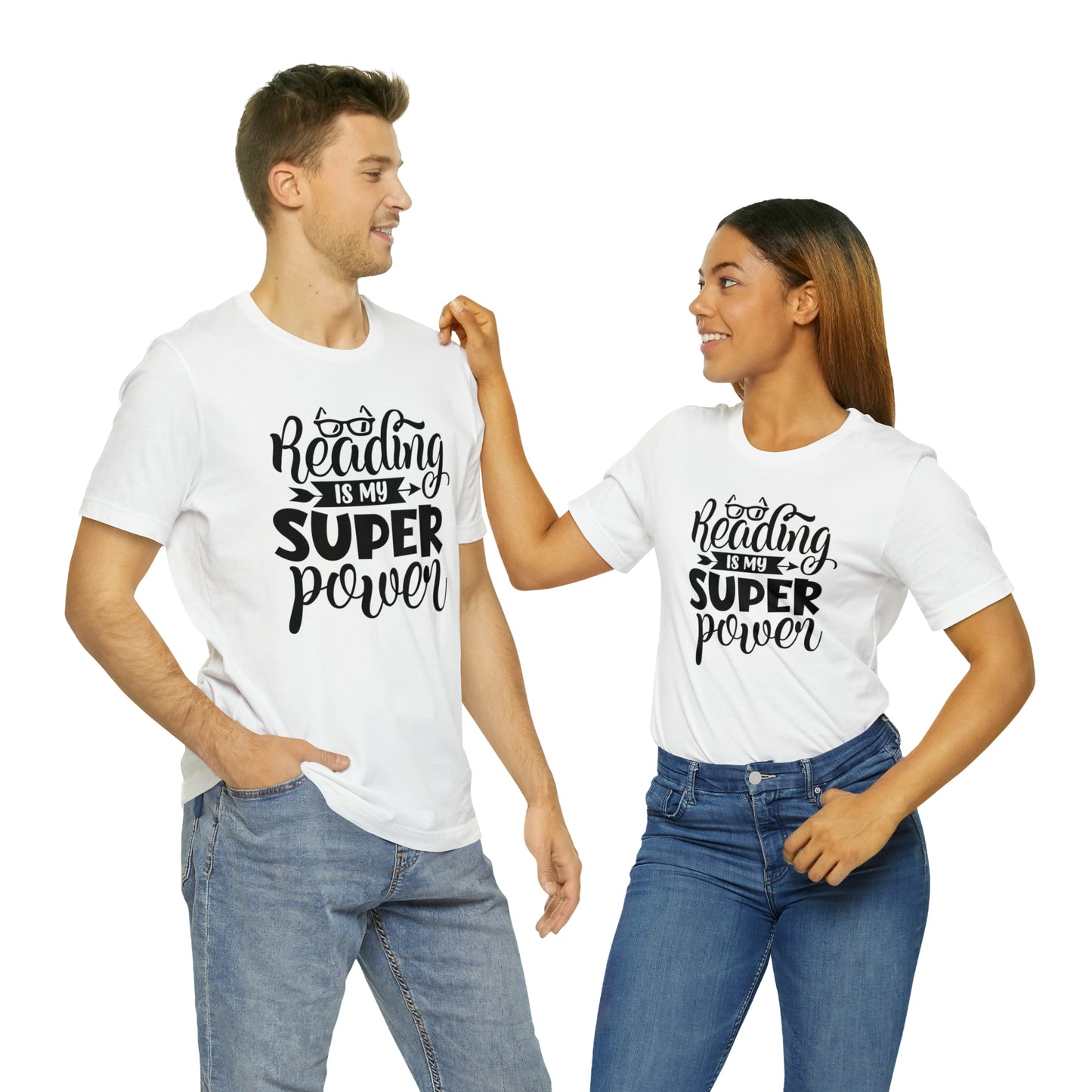 Reading Is My Super Power Short Sleeve Tee