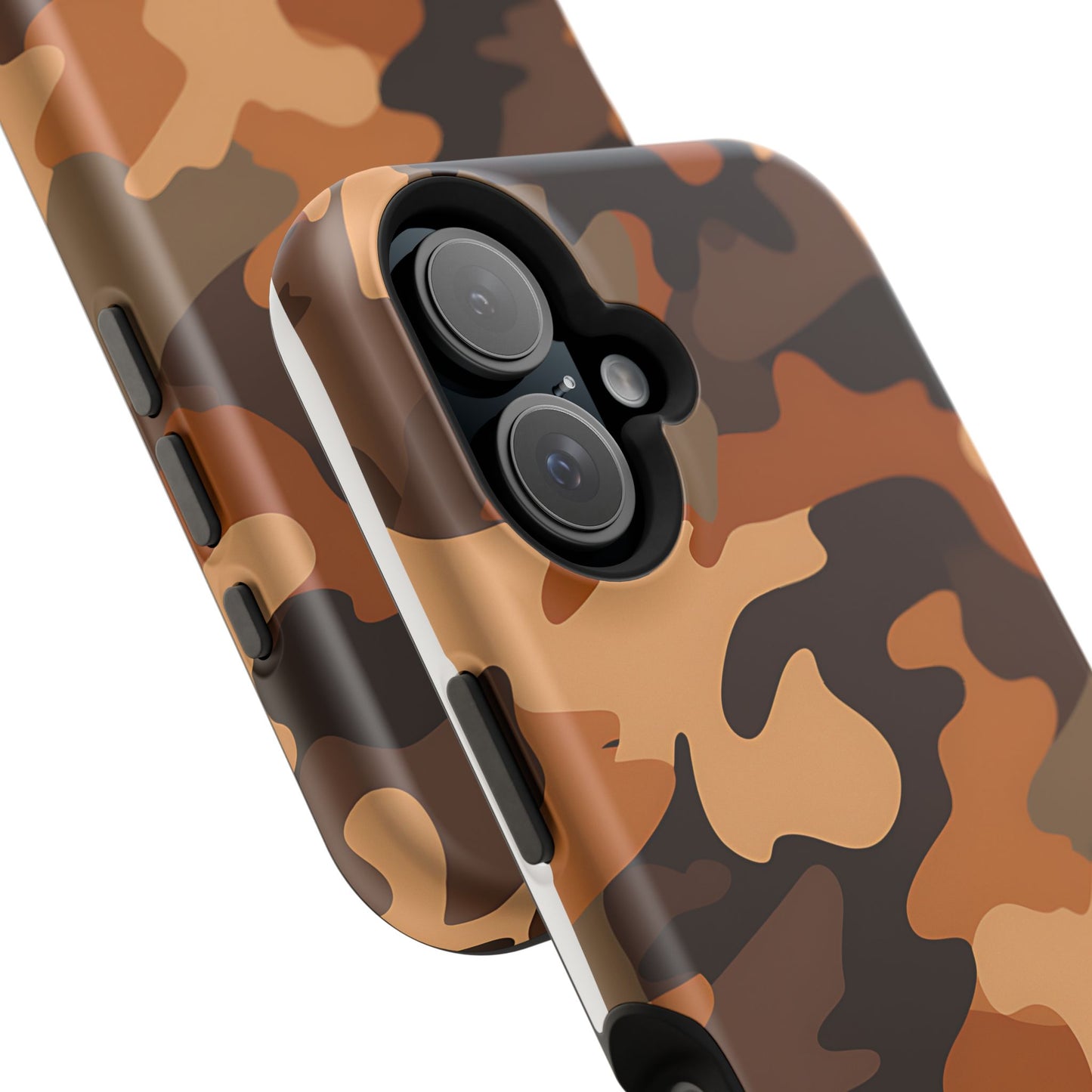 Camo Magnetic Impact Phone Case — Rugged Brown Camouflage iPhone Cover