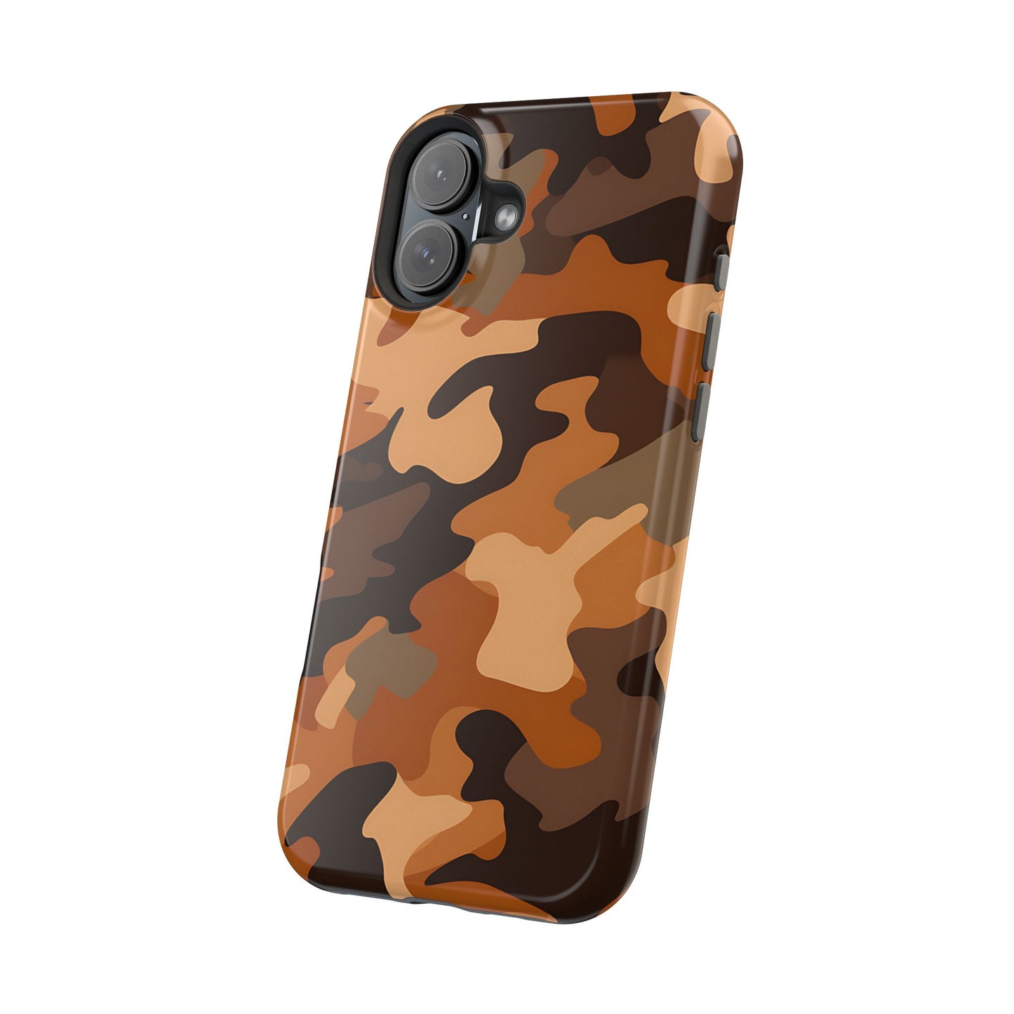 Camo Magnetic Impact Phone Case — Rugged Brown Camouflage iPhone Cover