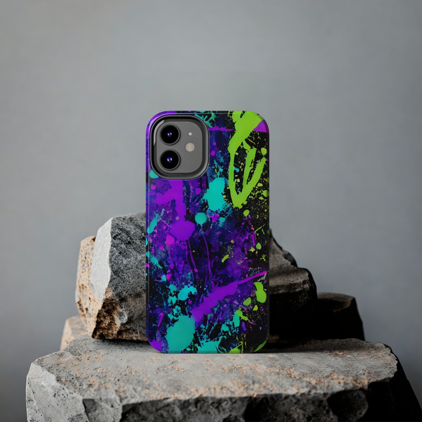 Tough Phone Cases Neon Paint