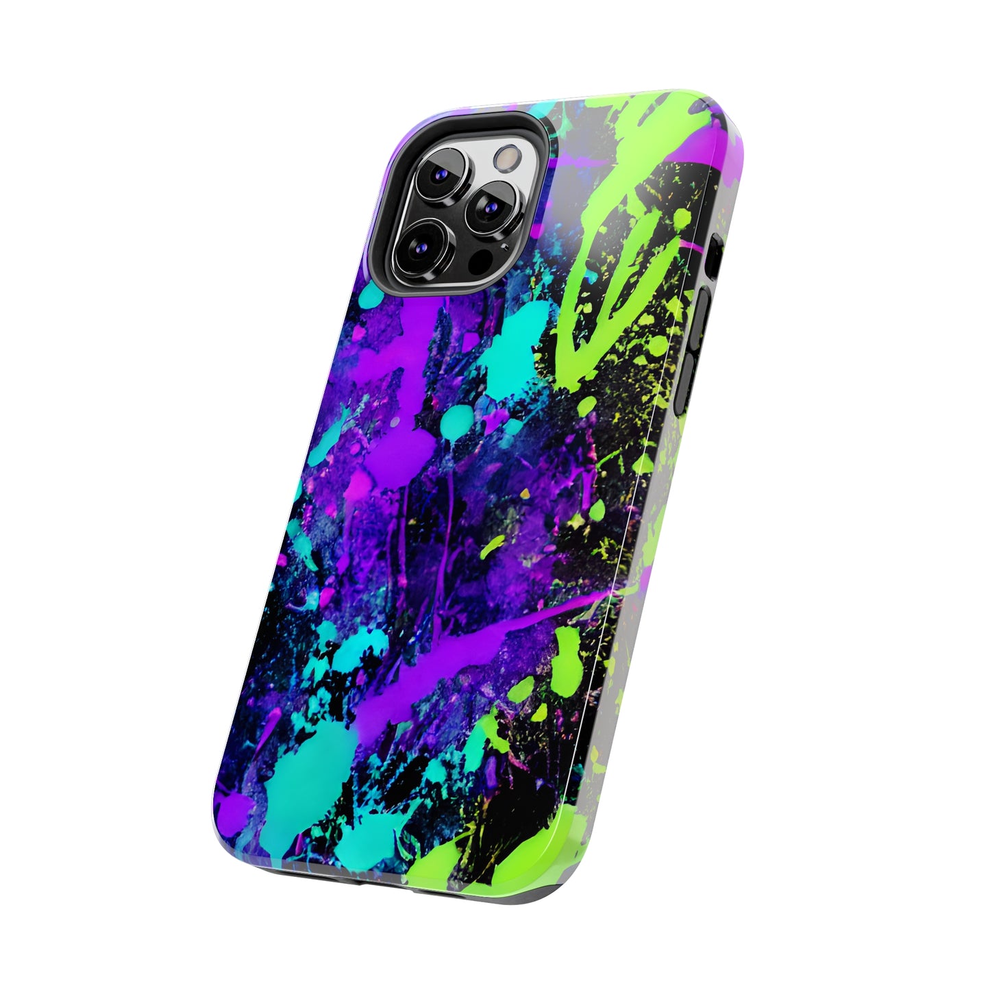 Tough Phone Cases Neon Paint