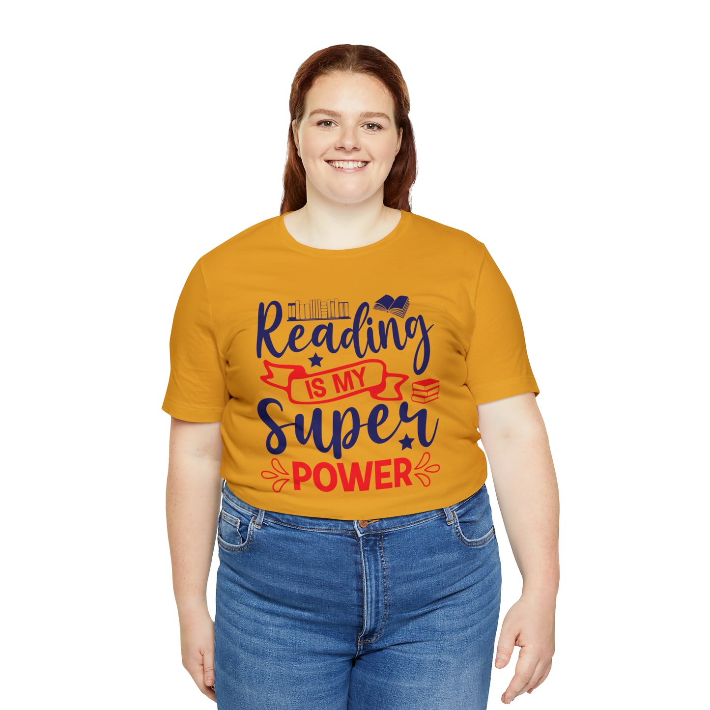 Reading Is My Super Power Short Sleeve Tee