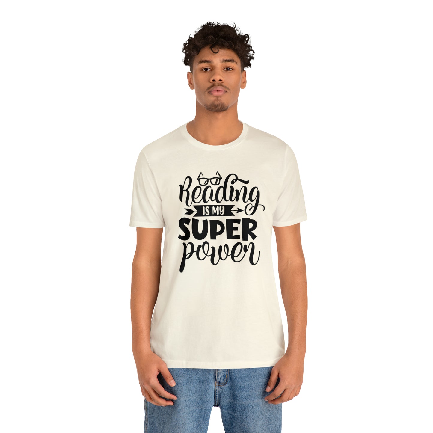 Reading Is My Super Power Short Sleeve Tee