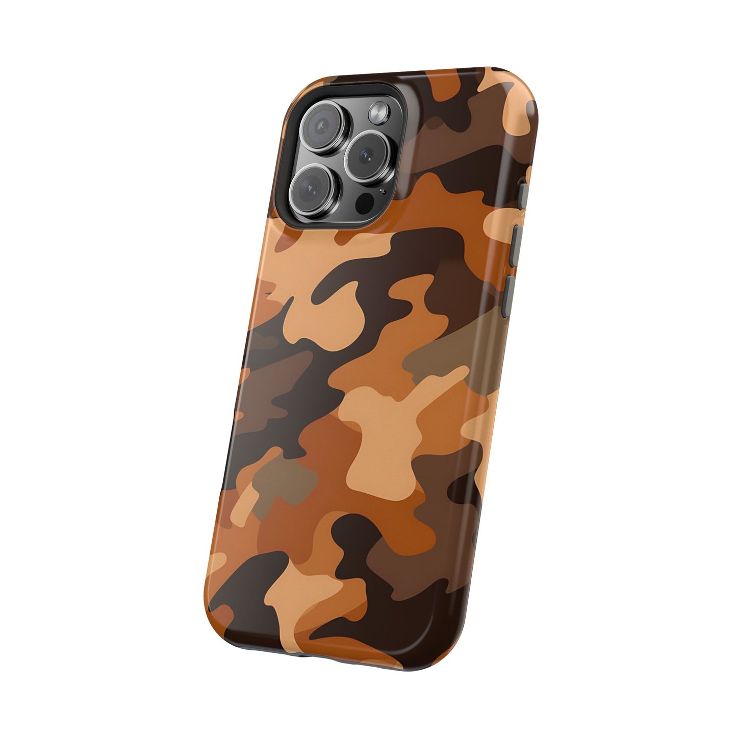 Camo Magnetic Impact Phone Case — Rugged Brown Camouflage iPhone Cover
