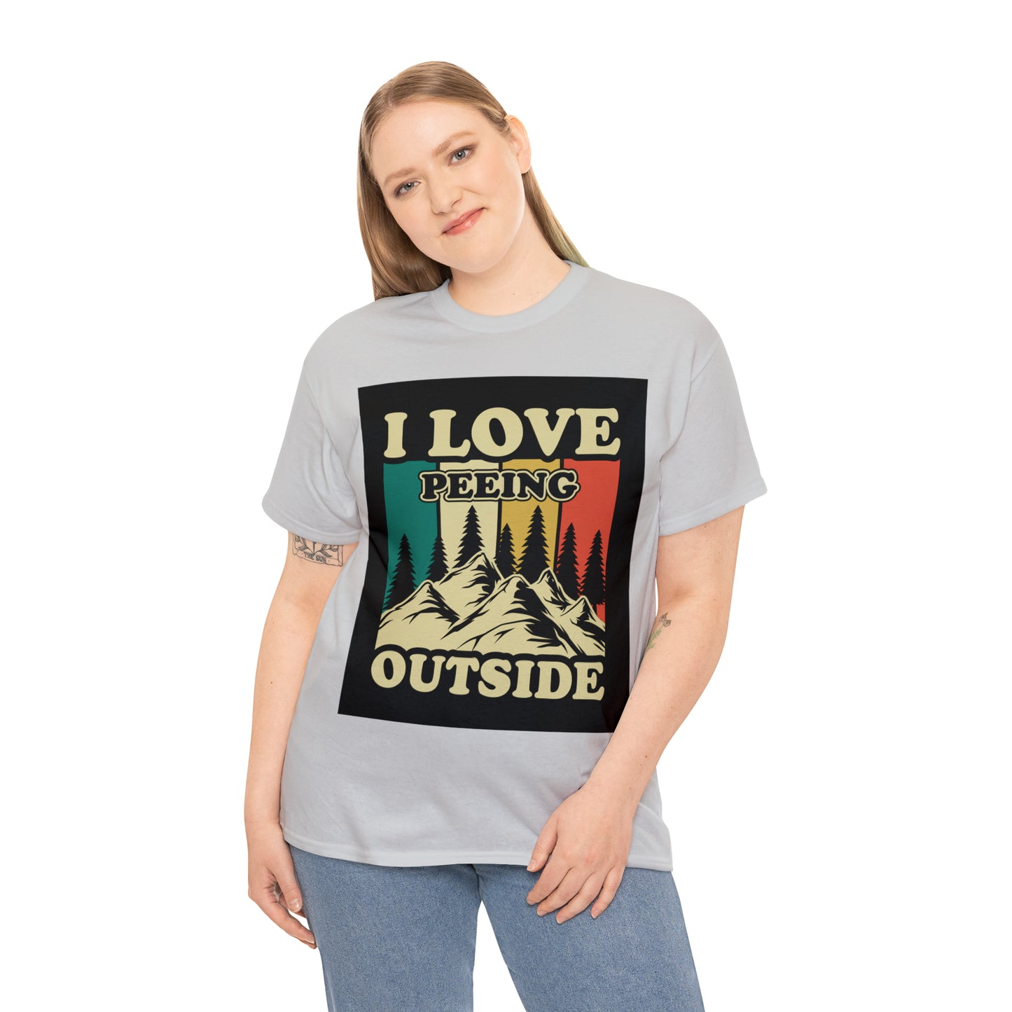 Retro Vintage Camping T-Shirt I Love Peeing Outside