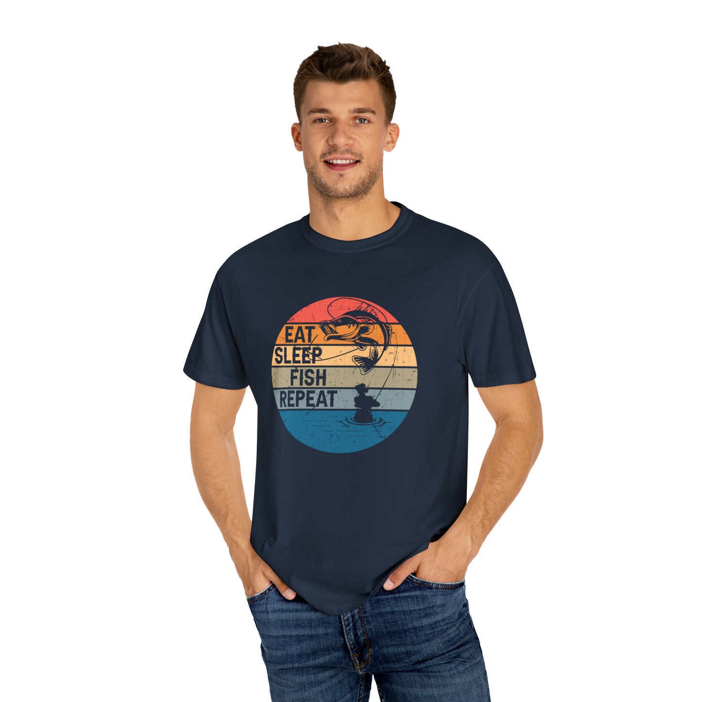 Eat Sleep Fish Repeat T-shirt