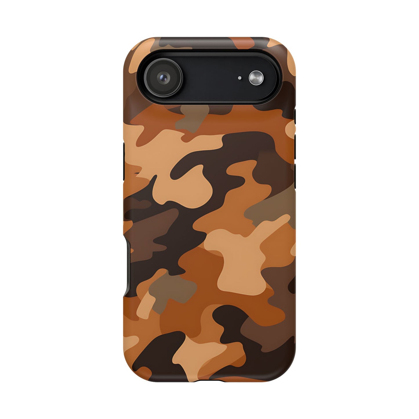 Camo Magnetic Impact Phone Case — Rugged Brown Camouflage iPhone Cover