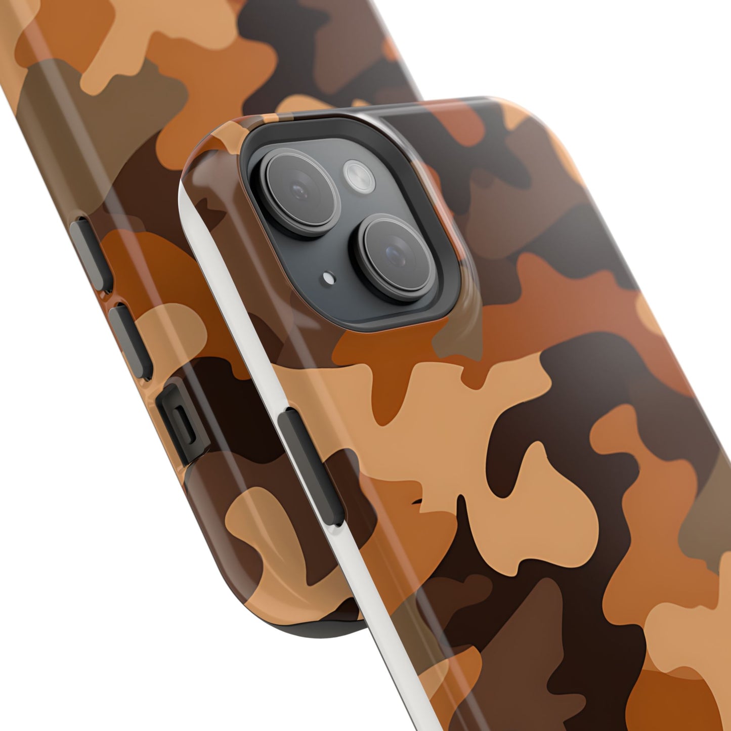 Camo Magnetic Impact Phone Case — Rugged Brown Camouflage iPhone Cover