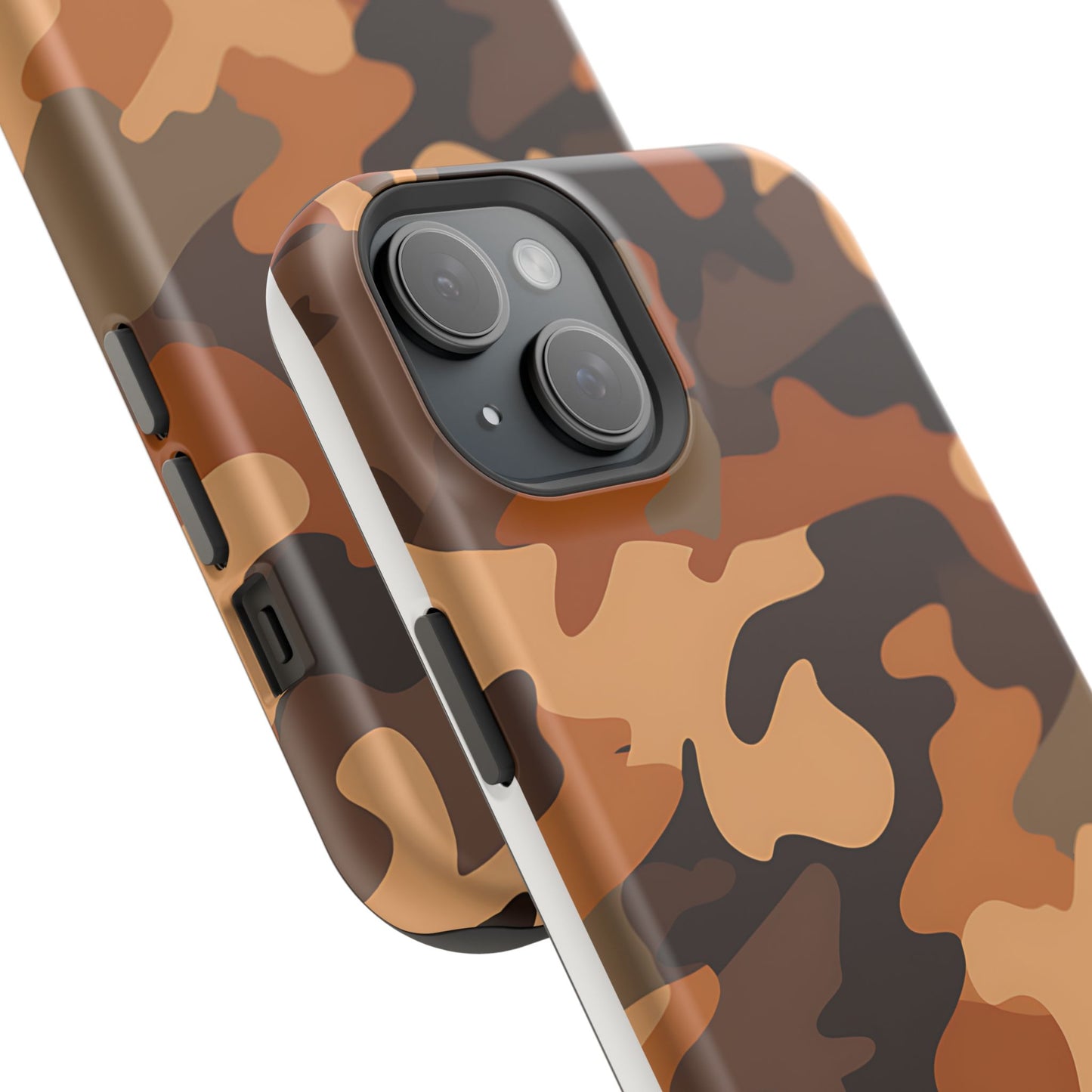 Camo Magnetic Impact Phone Case — Rugged Brown Camouflage iPhone Cover