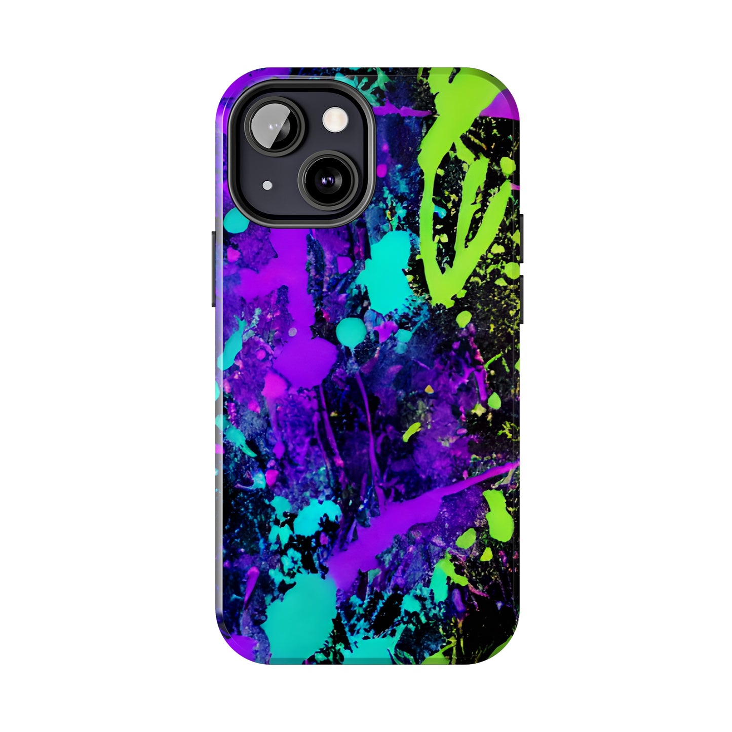 Tough Phone Cases Neon Paint