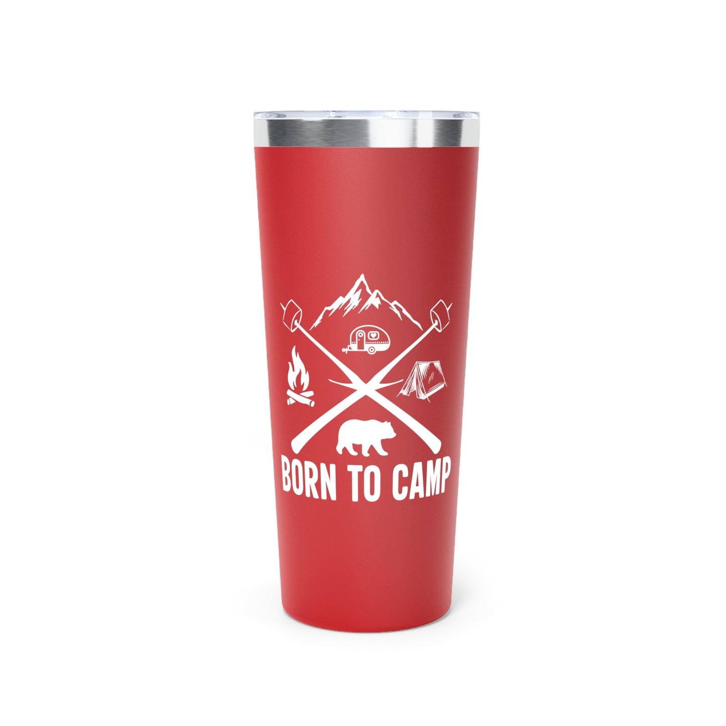 Copper Vacuum Insulated Tumbler, 22oz Born To Camp