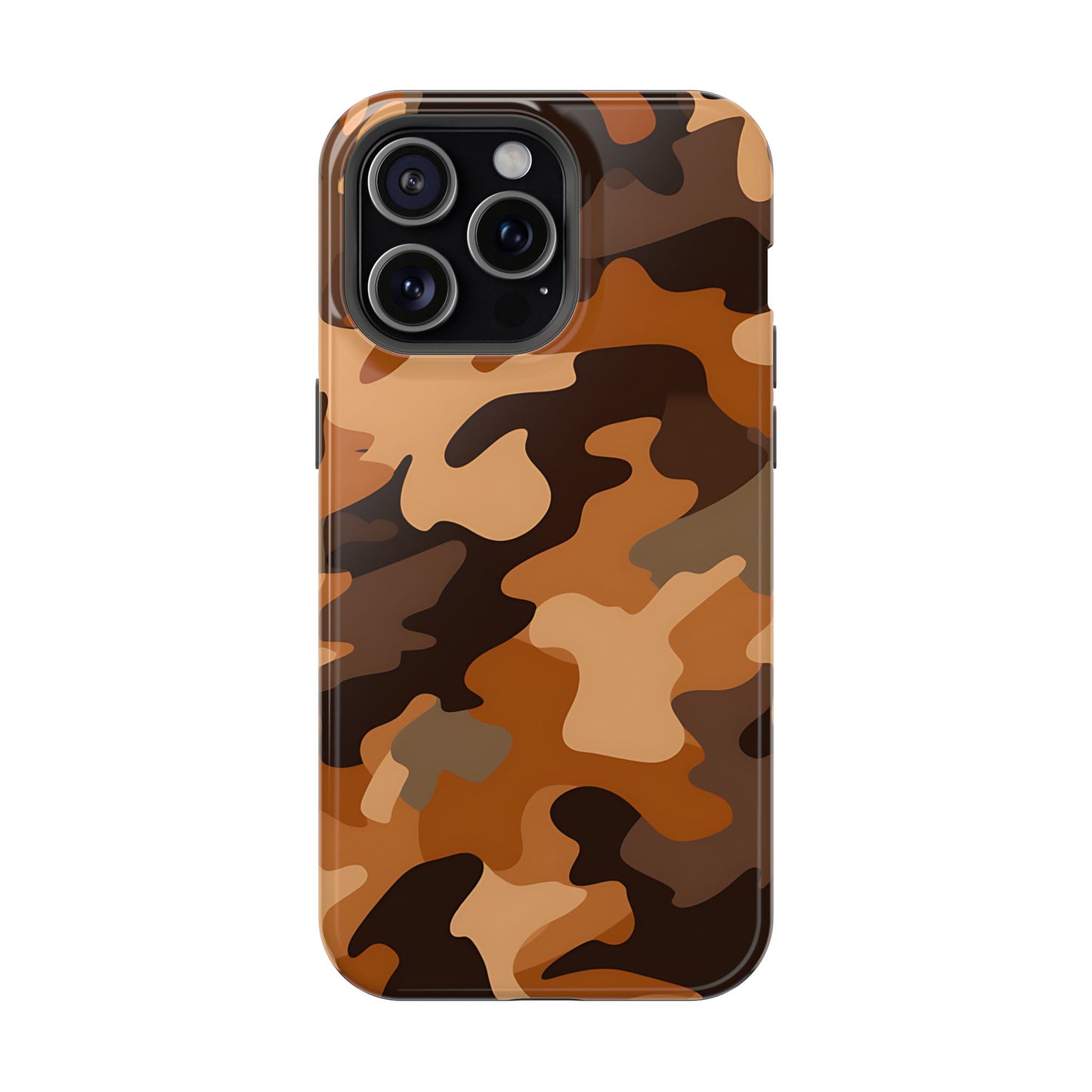 Camo Magnetic Impact Phone Case — Rugged Brown Camouflage iPhone Cover