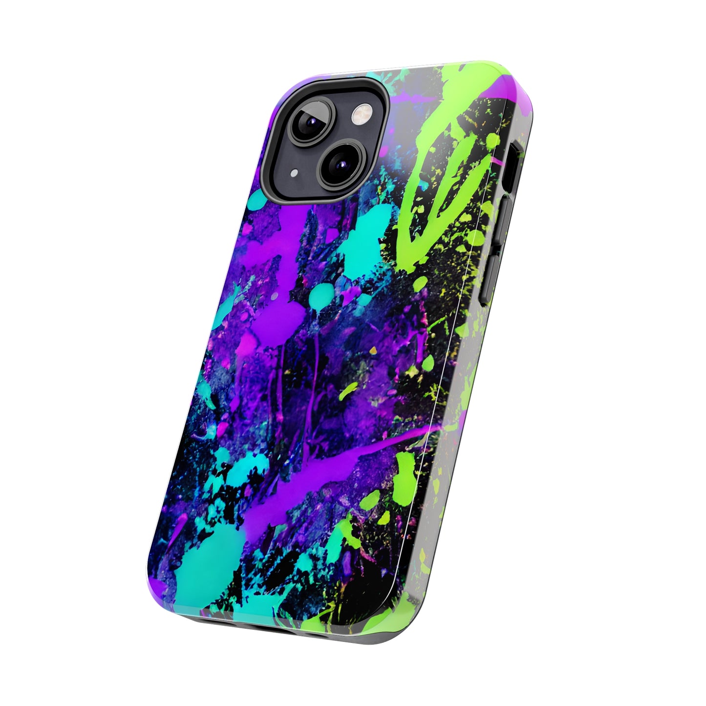 Tough Phone Cases Neon Paint