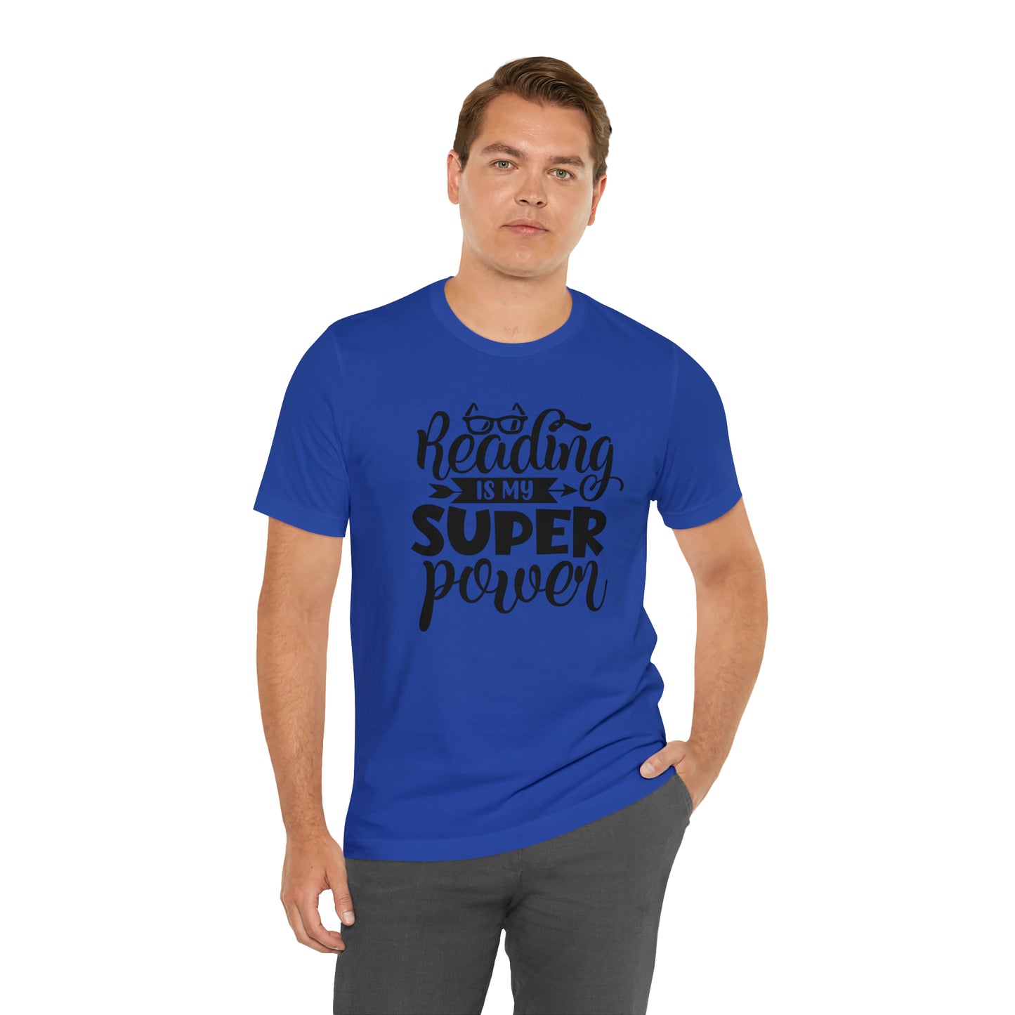 Reading Is My Super Power Short Sleeve Tee