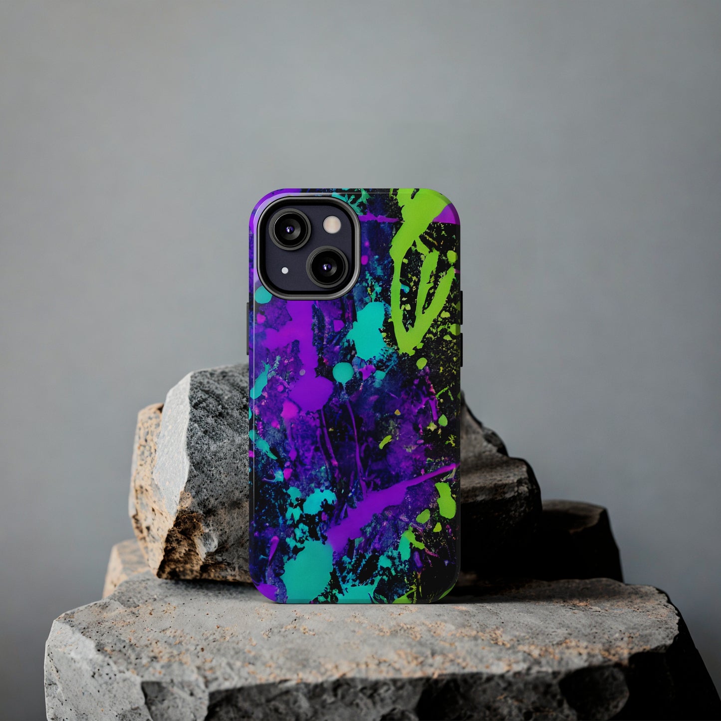 Tough Phone Cases Neon Paint