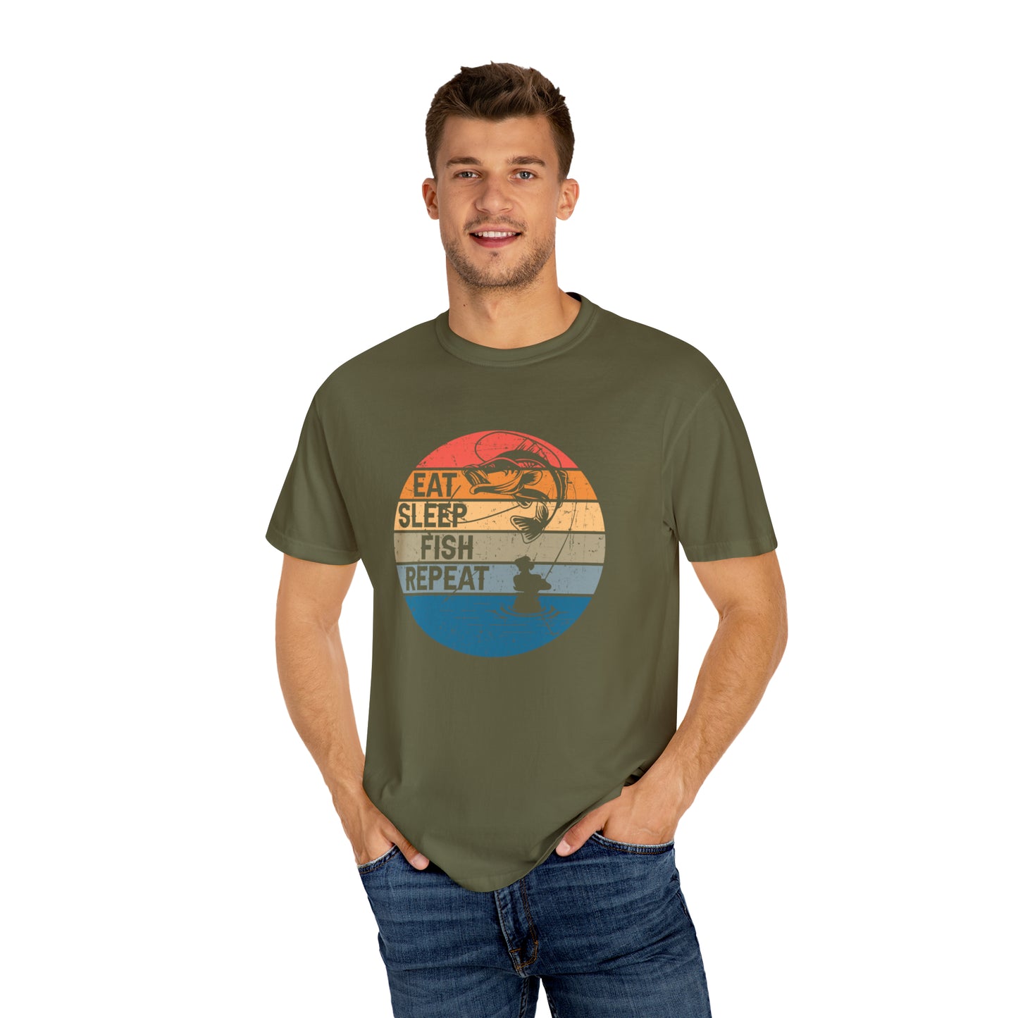 Eat Sleep Fish Repeat T-shirt