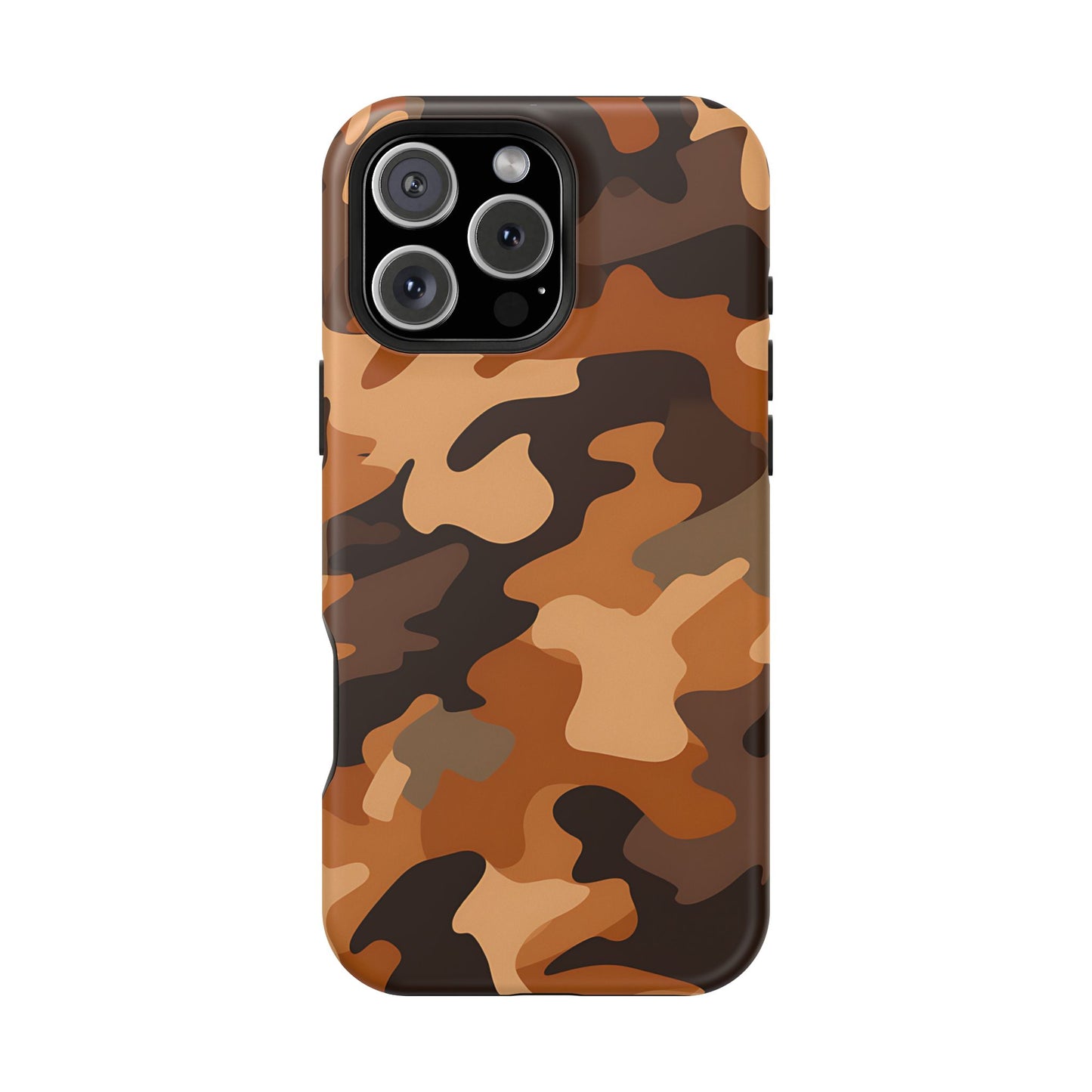 Camo Magnetic Impact Phone Case — Rugged Brown Camouflage iPhone Cover