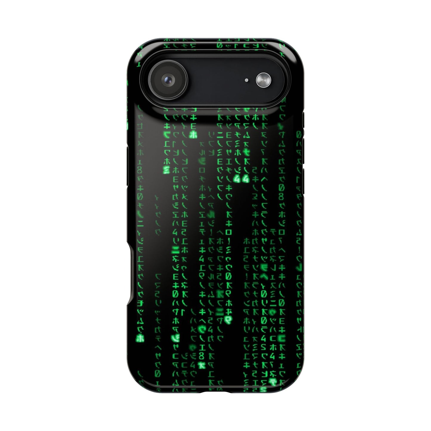 Matrix-Inspired Green Code Magnetic Tough Case, Phone Cover for Tech Lovers