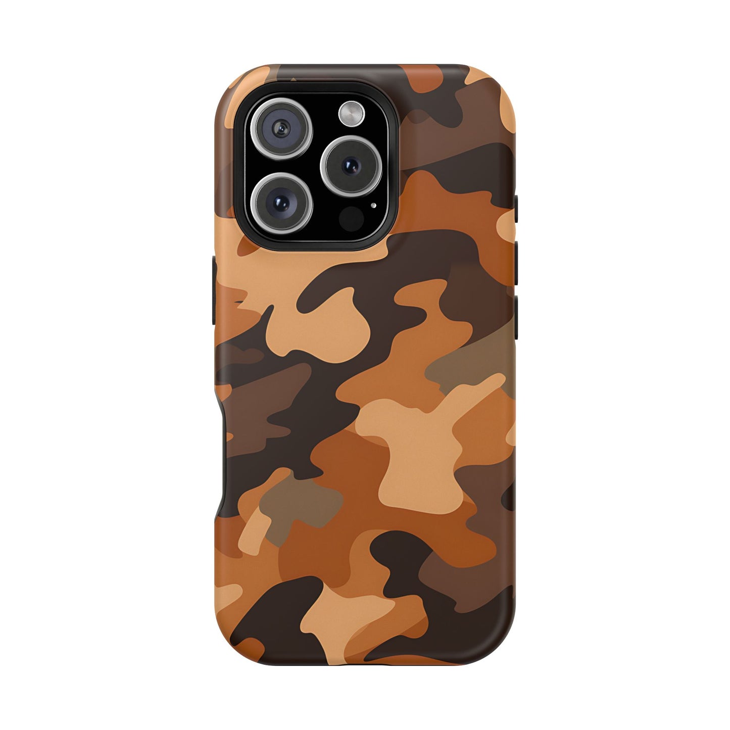 Camo Magnetic Impact Phone Case — Rugged Brown Camouflage iPhone Cover