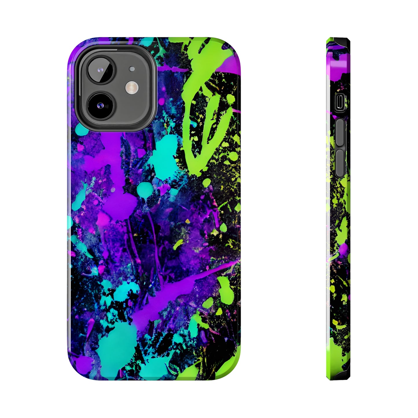 Tough Phone Cases Neon Paint