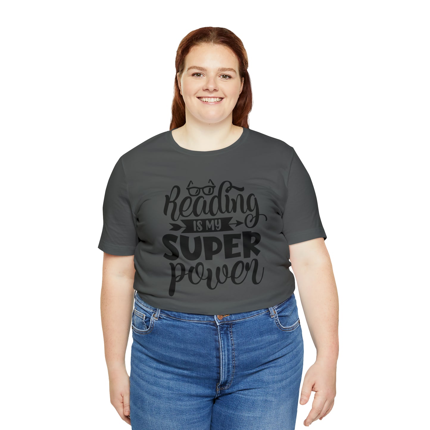 Reading Is My Super Power Short Sleeve Tee