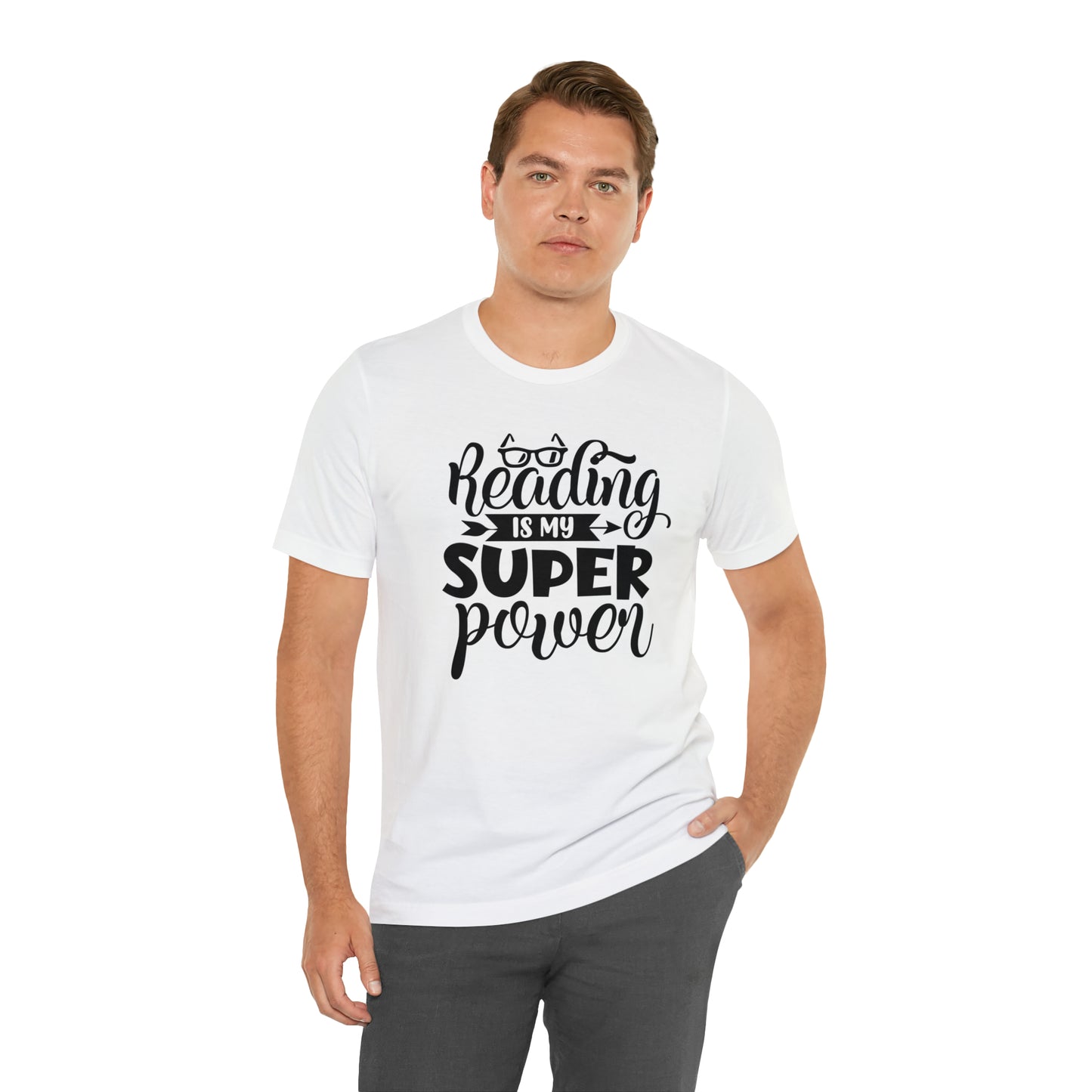 Reading Is My Super Power Short Sleeve Tee