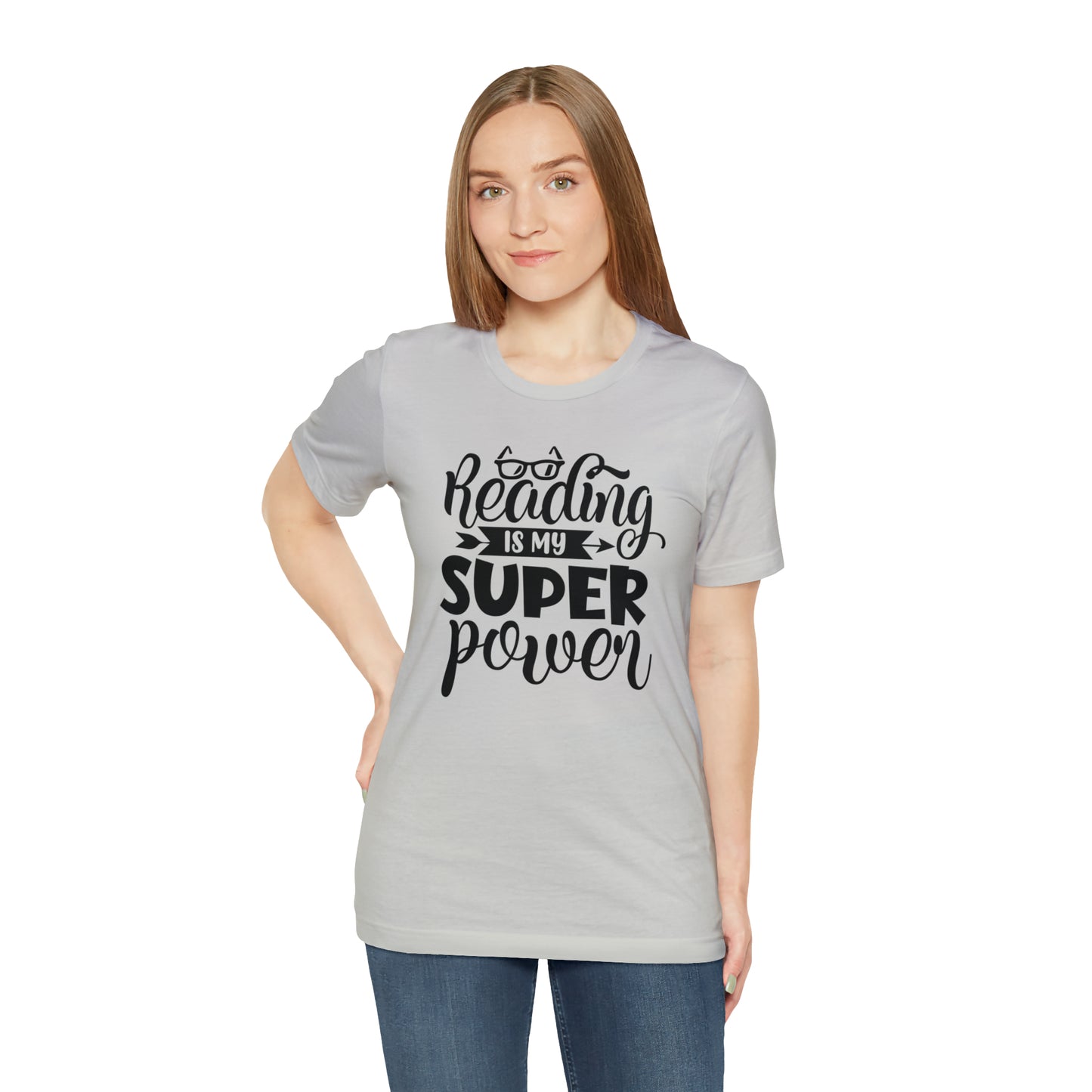 Reading Is My Super Power Short Sleeve Tee